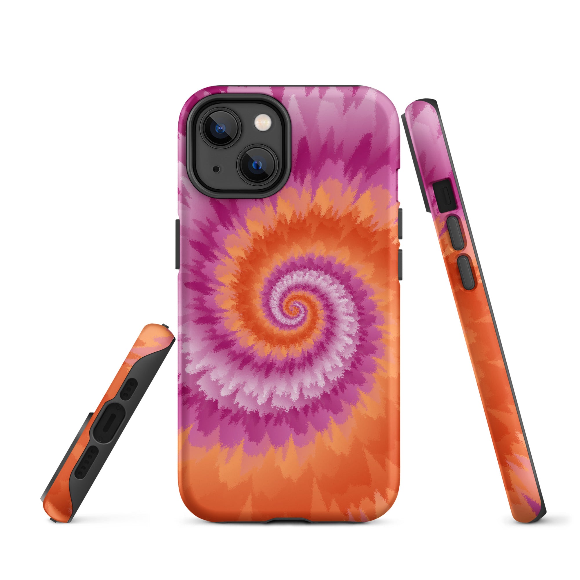 Tough Case for iPhone® Tie Dye Spiral Lesbian