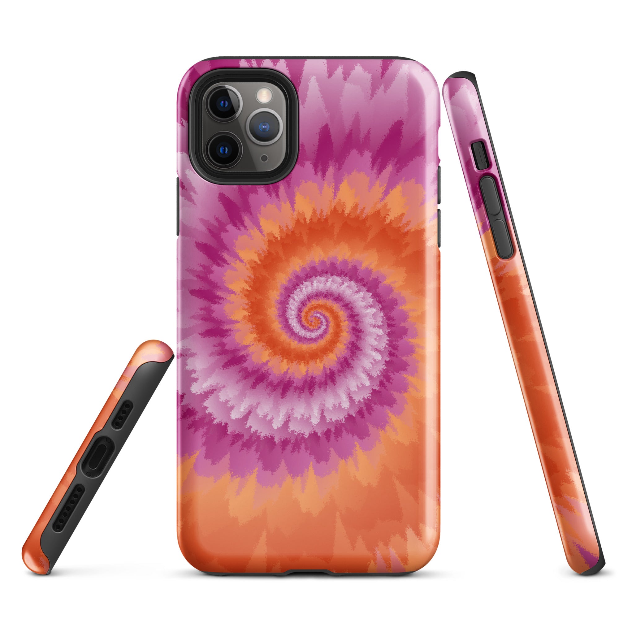 Tough Case for iPhone® Tie Dye Spiral Lesbian