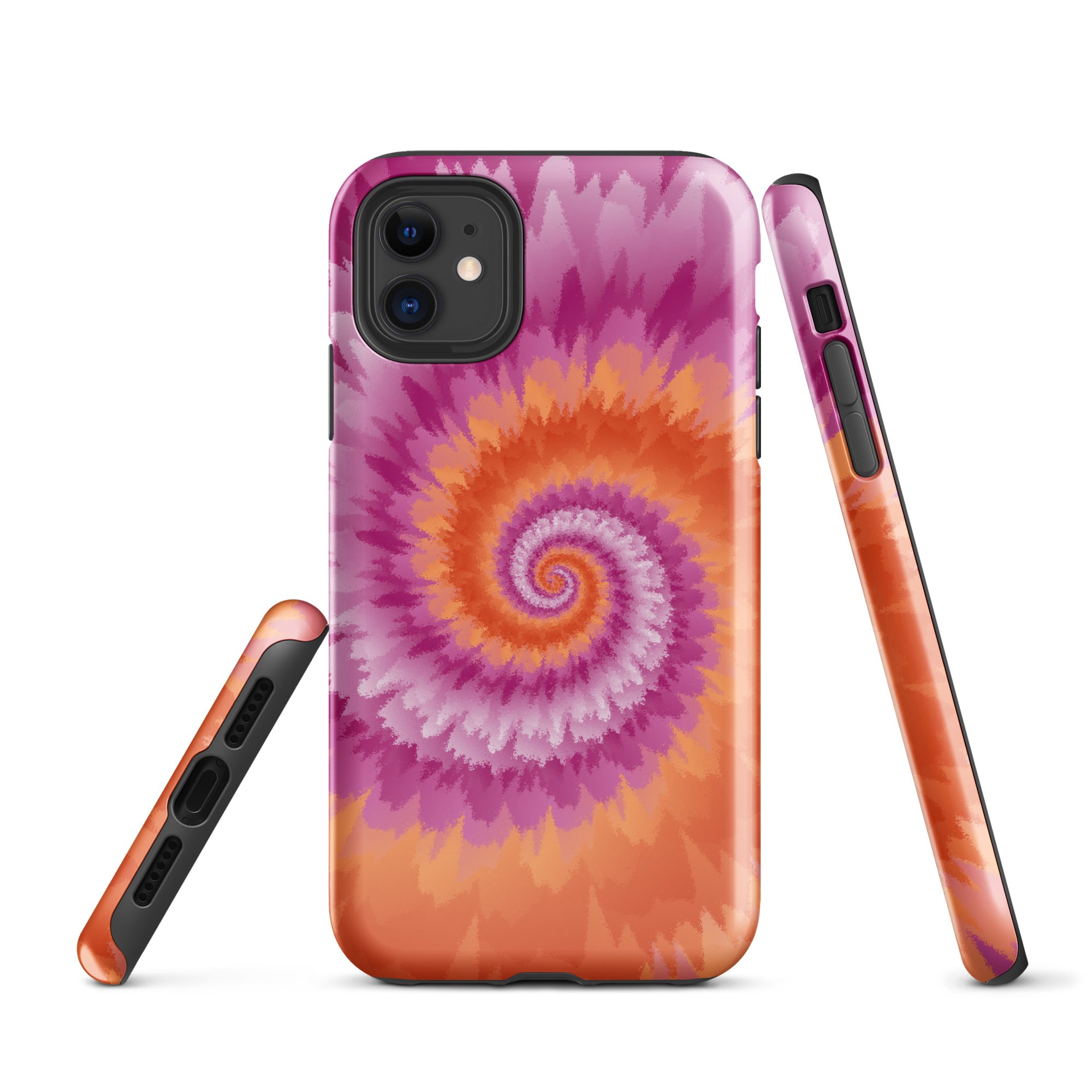 Tough Case for iPhone® Tie Dye Spiral Lesbian