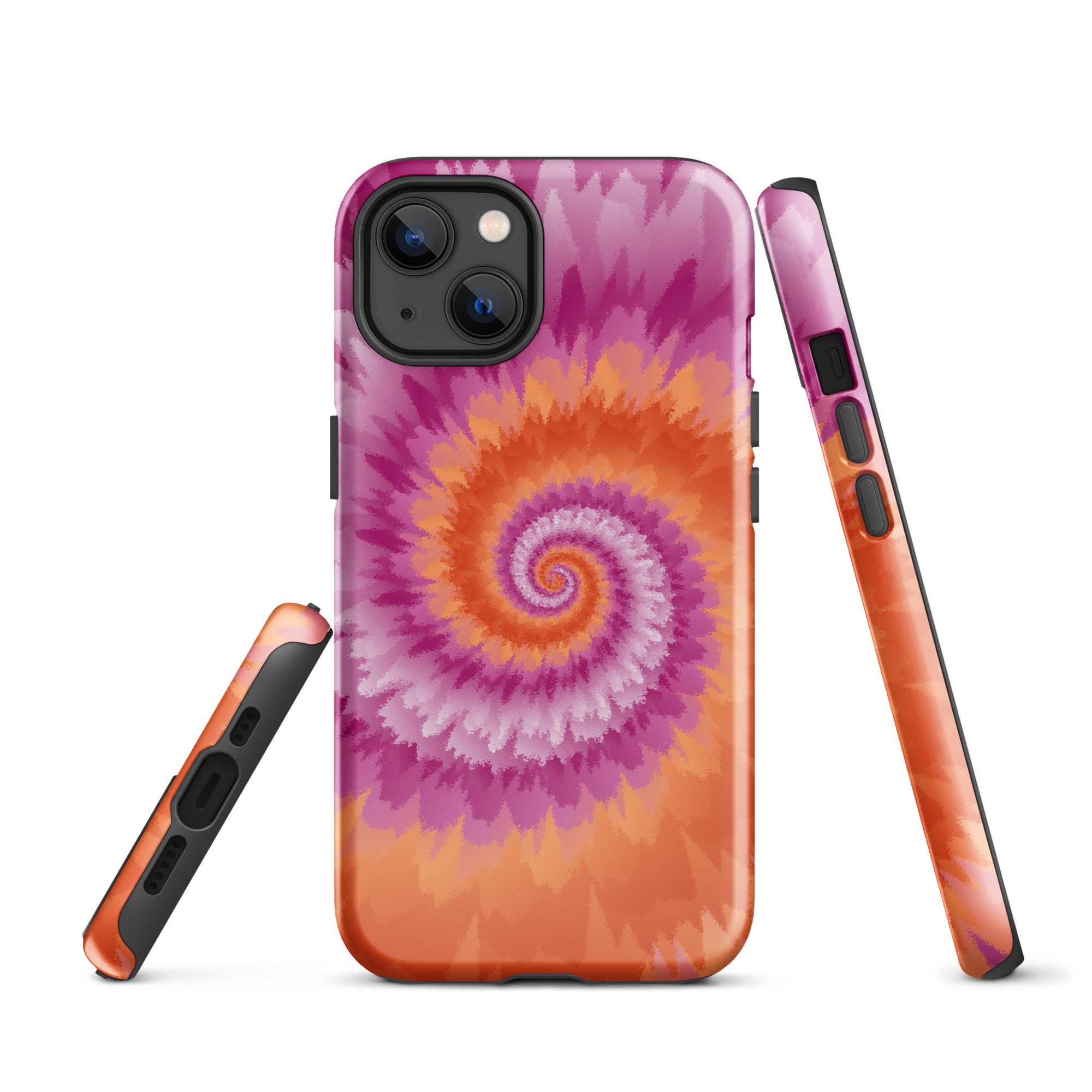Tough Case for iPhone® Tie Dye Spiral Lesbian