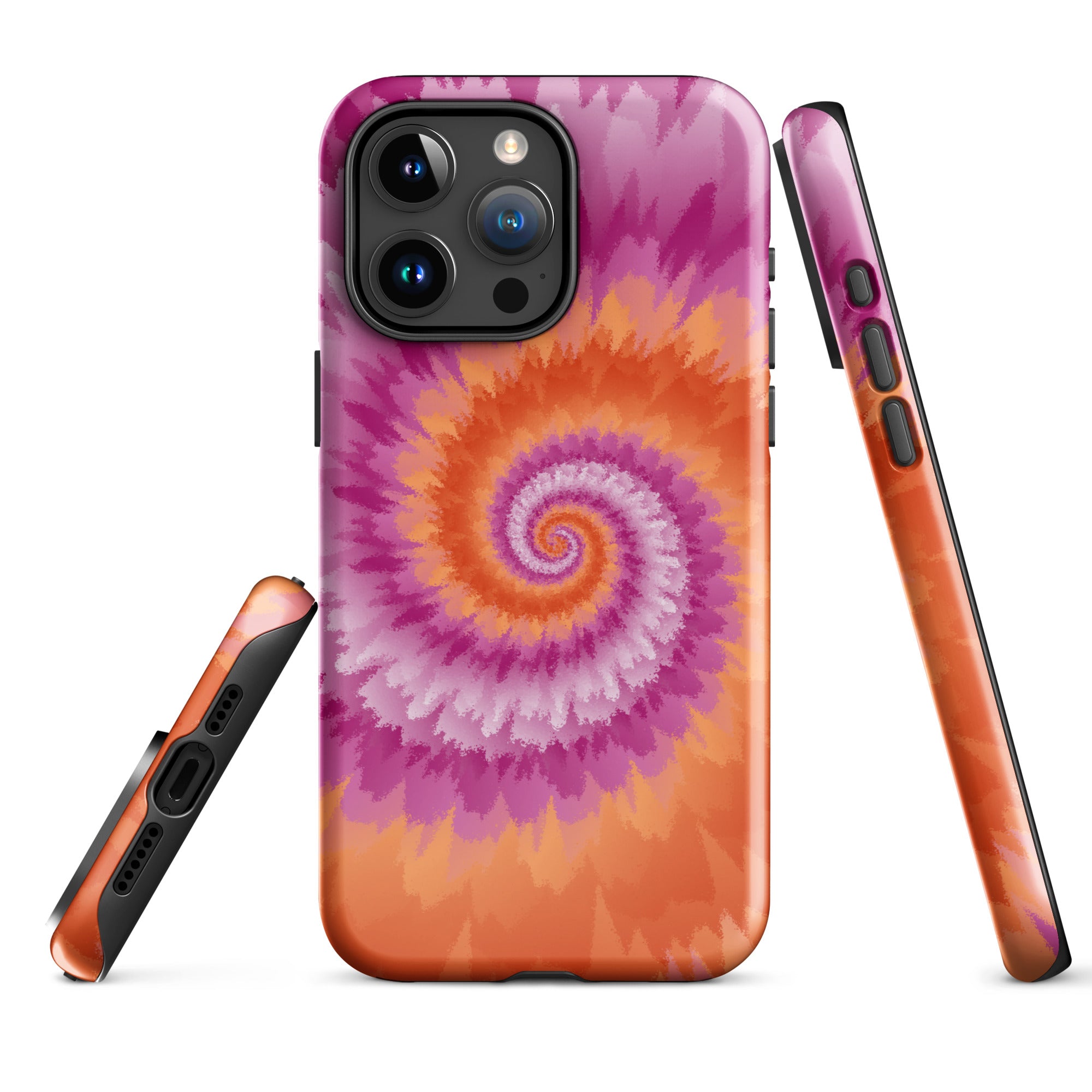 Tough Case for iPhone® Tie Dye Spiral Lesbian