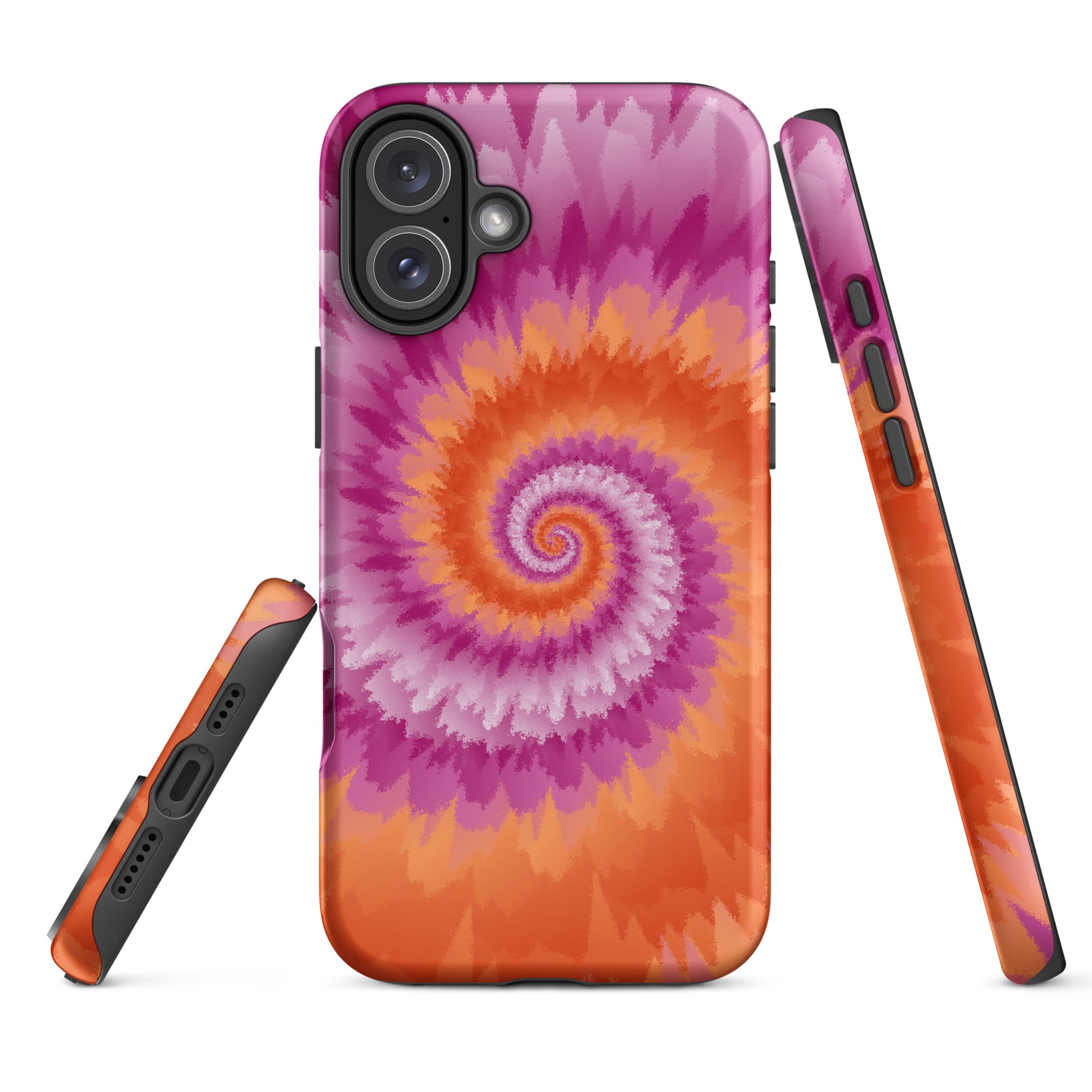 Tough Case for iPhone® Tie Dye Spiral Lesbian