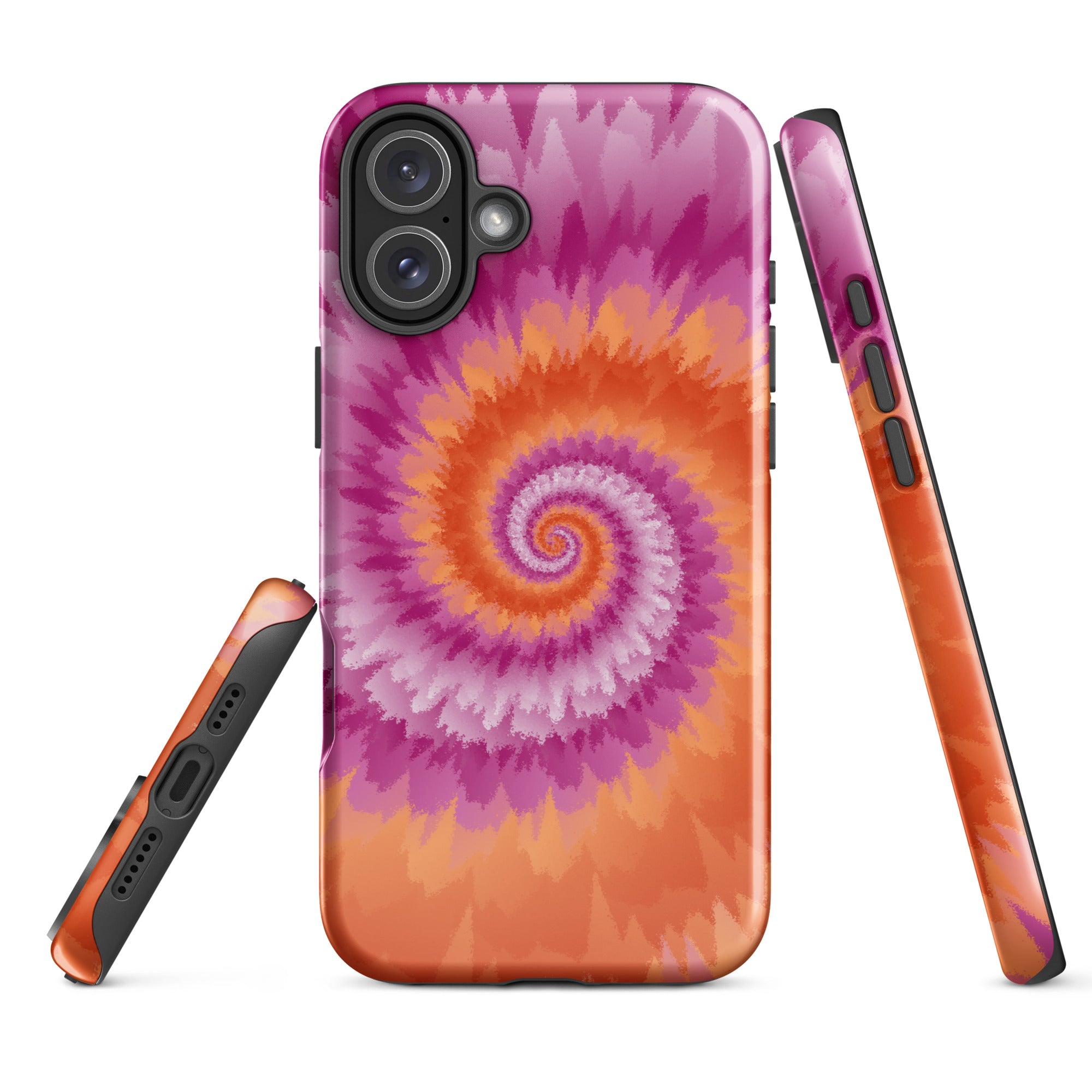 Tough Case for iPhone® Tie Dye Spiral Lesbian