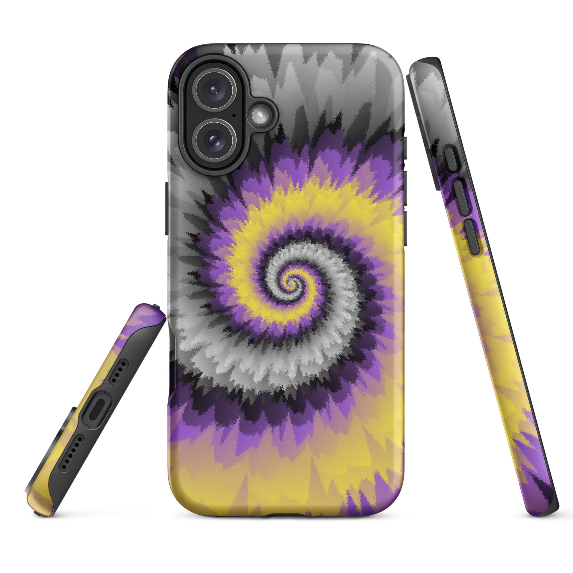 Tough Case for iPhone® Tie Dye Spiral Nonbinary