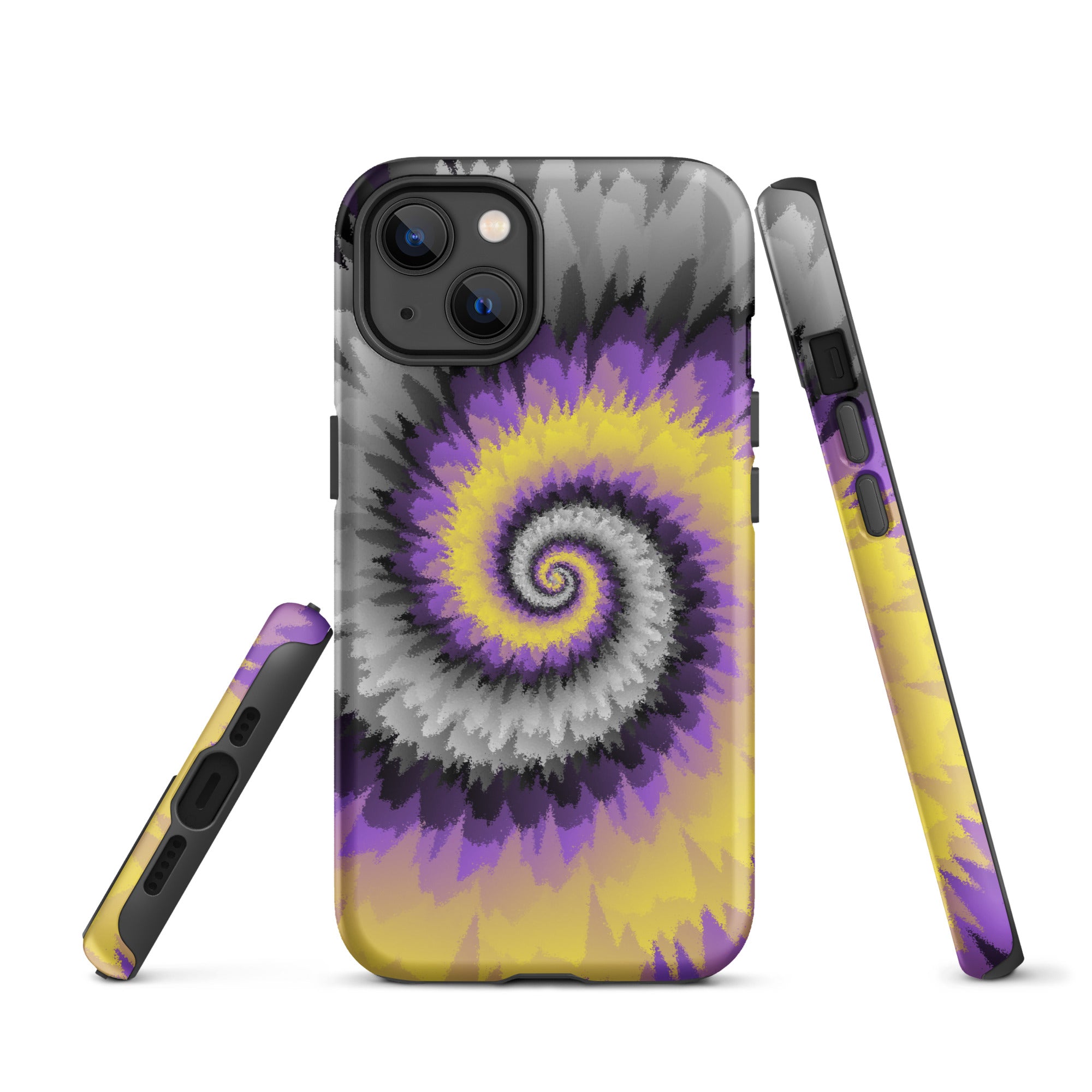 Tough Case for iPhone® Tie Dye Spiral Nonbinary