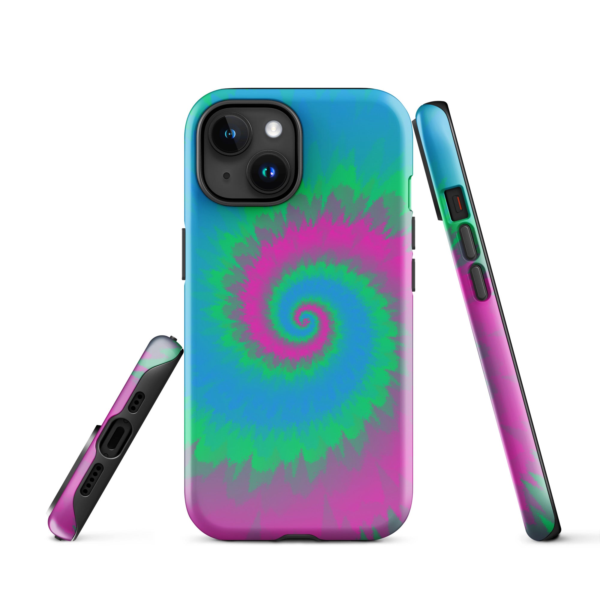 Tough Case for iPhone® Tie Dye Spiral Polysexual