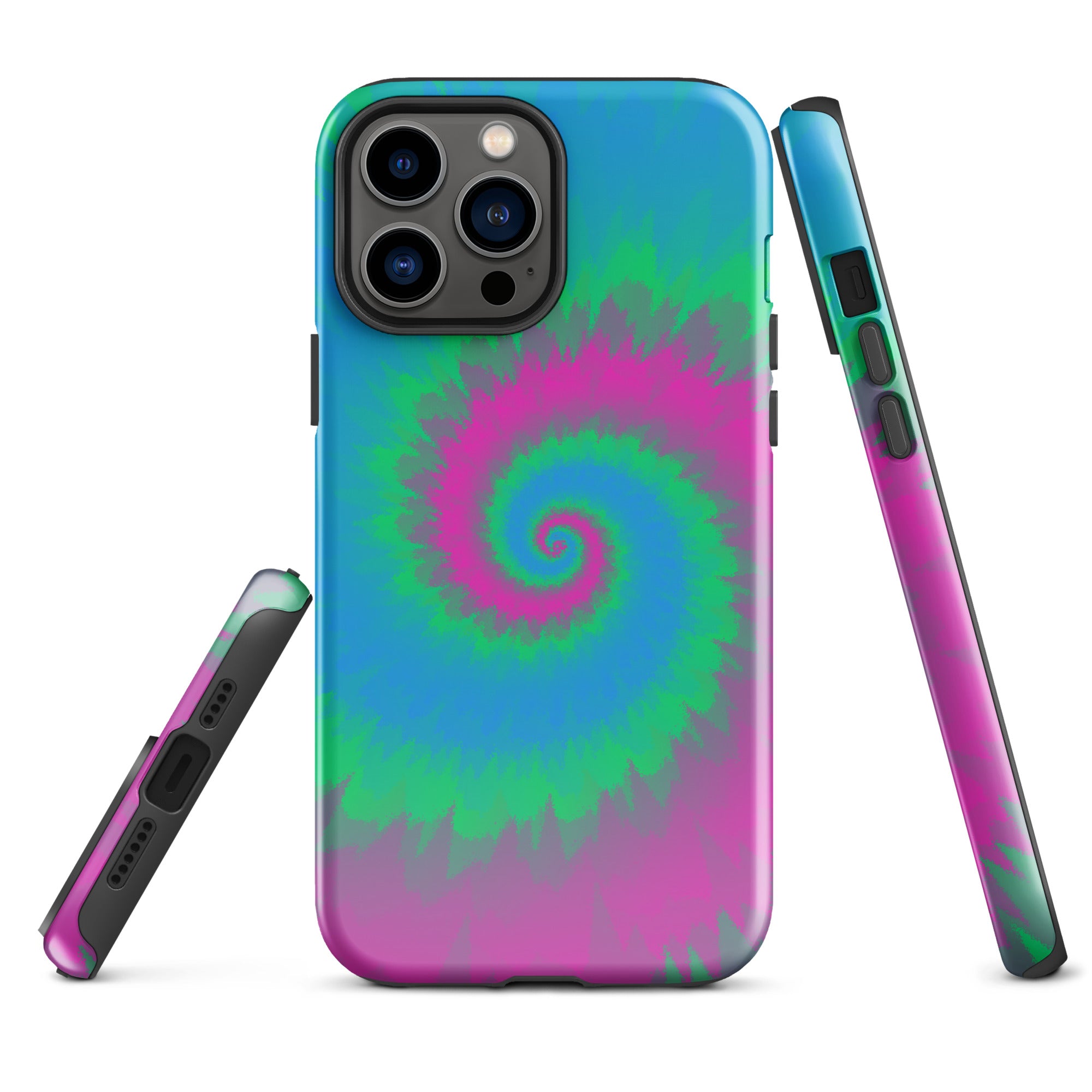 Tough Case for iPhone® Tie Dye Spiral Polysexual