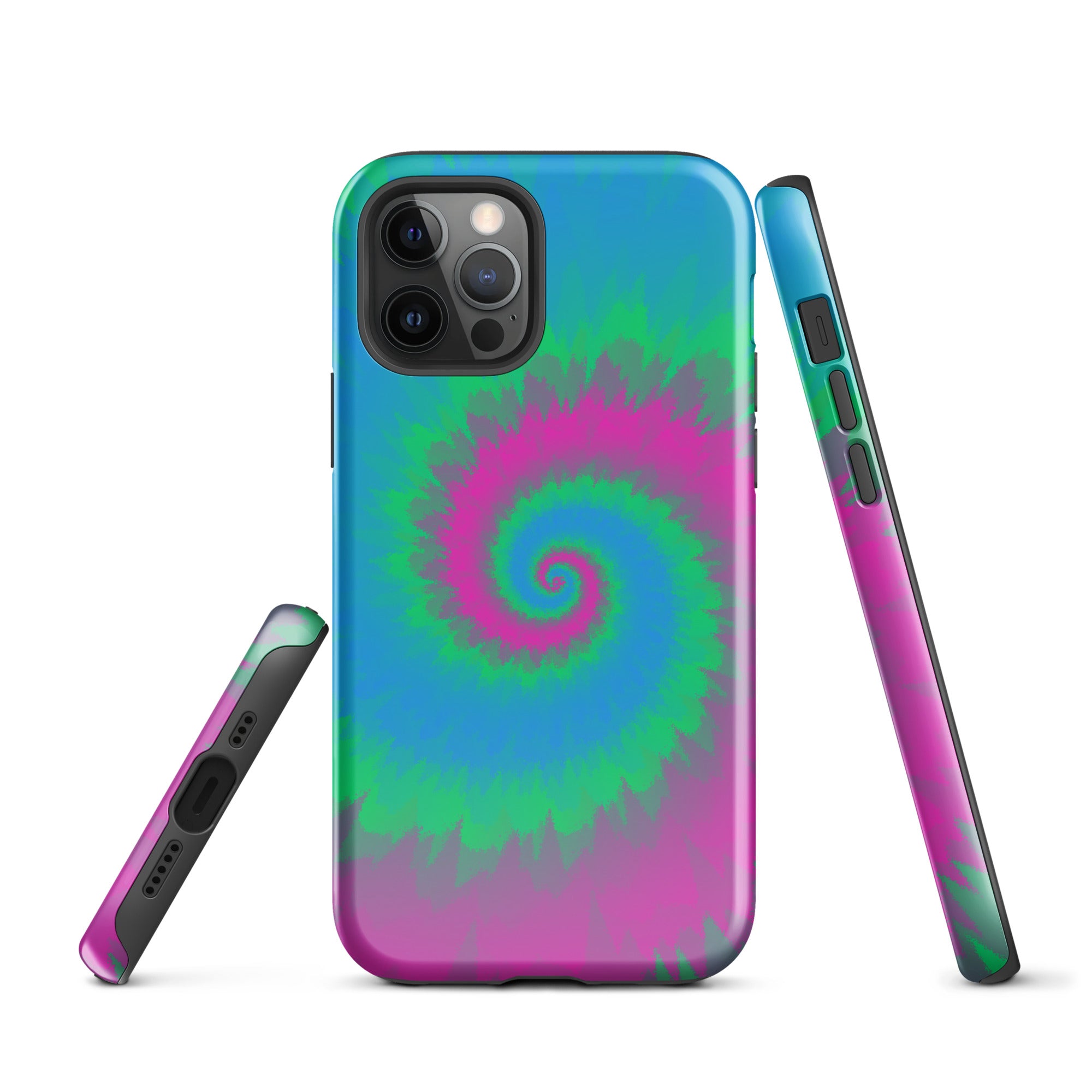 Tough Case for iPhone® Tie Dye Spiral Polysexual