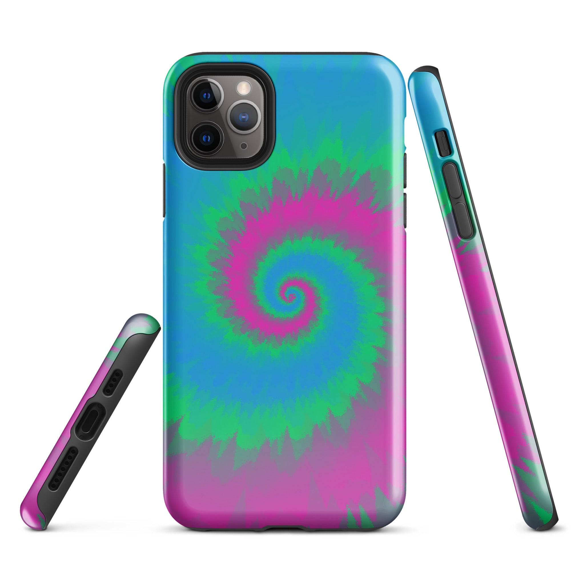 Tough Case for iPhone® Tie Dye Spiral Polysexual