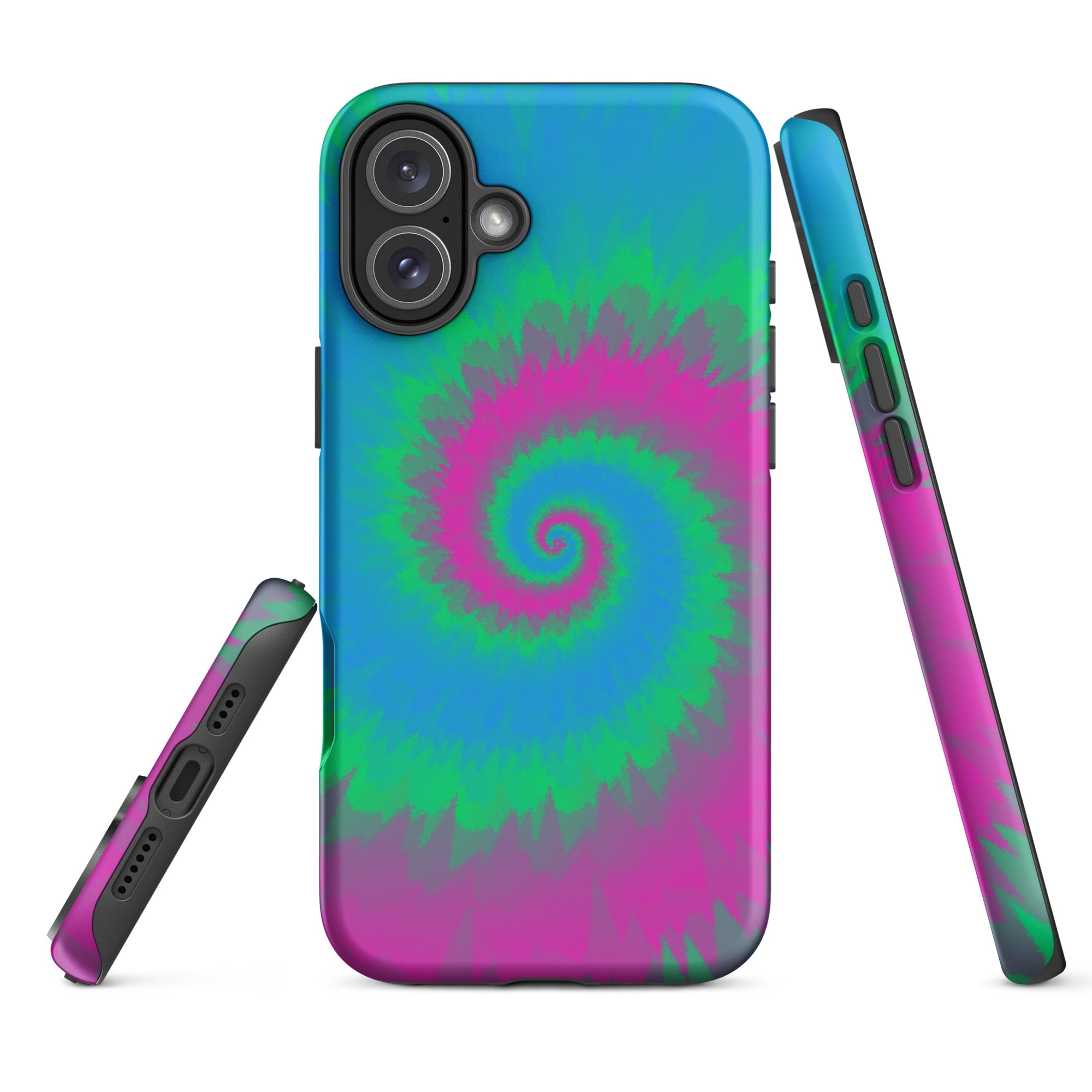 Tough Case for iPhone® Tie Dye Spiral Polysexual