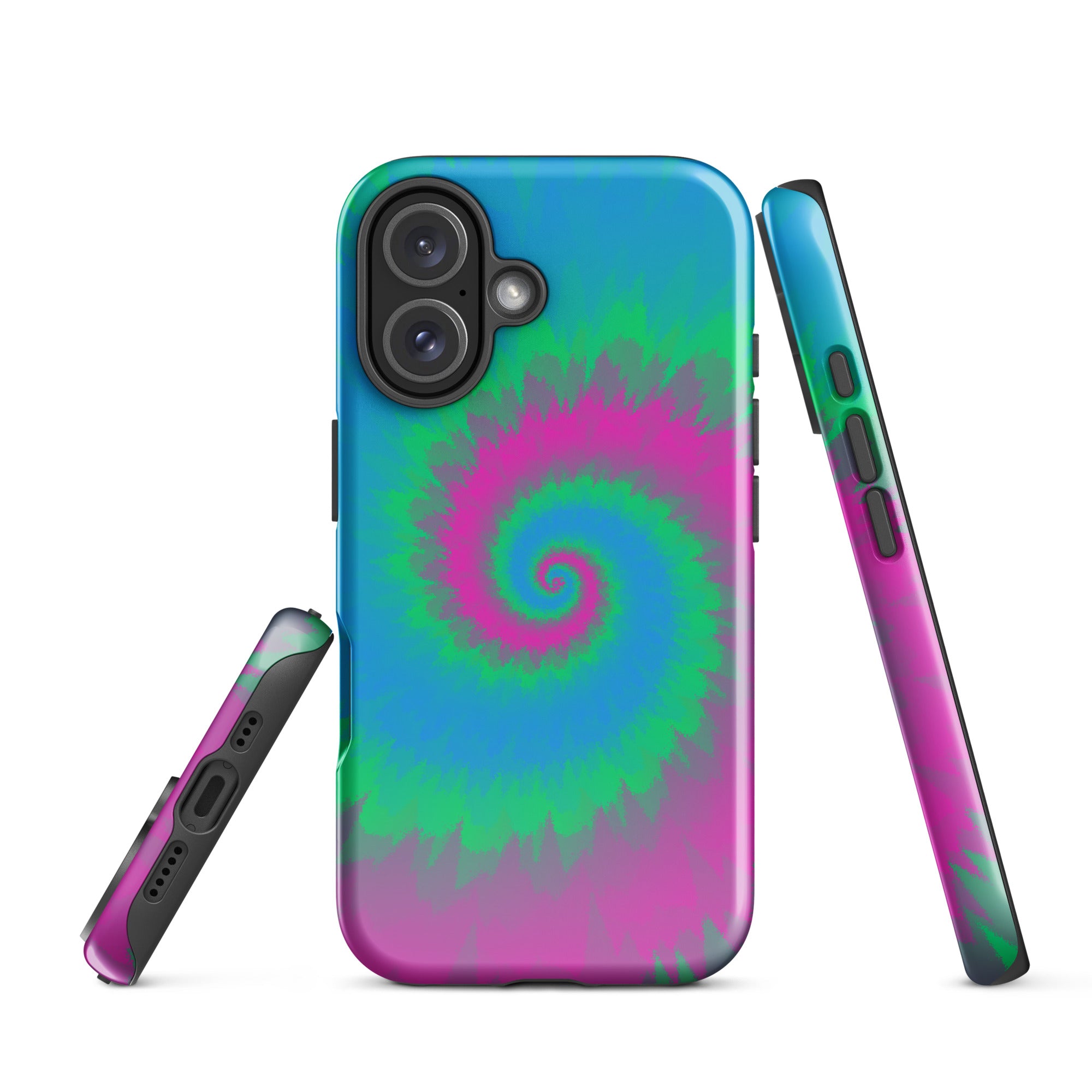 Tough Case for iPhone® Tie Dye Spiral Polysexual