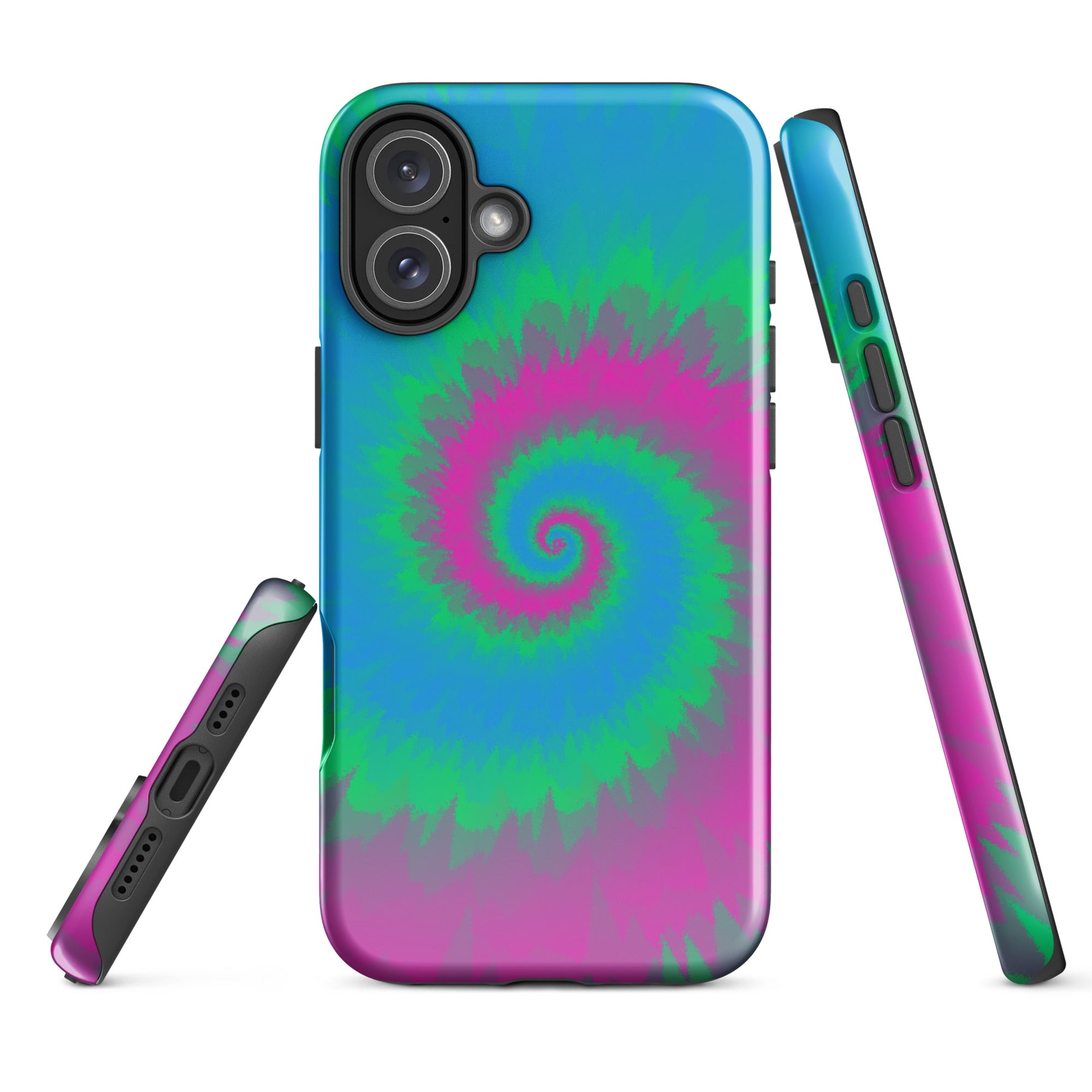 Tough Case for iPhone® Tie Dye Spiral Polysexual