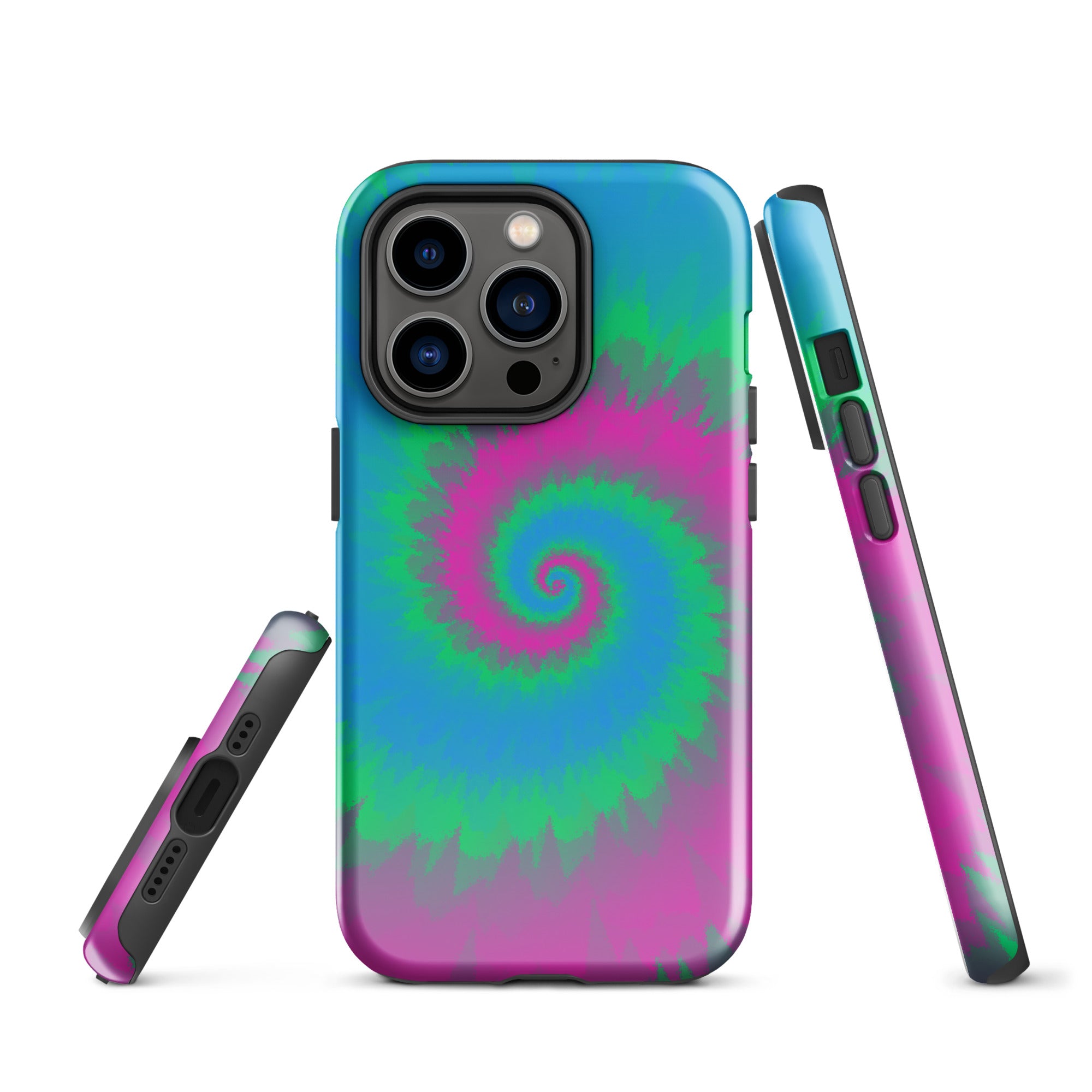 Tough Case for iPhone® Tie Dye Spiral Polysexual