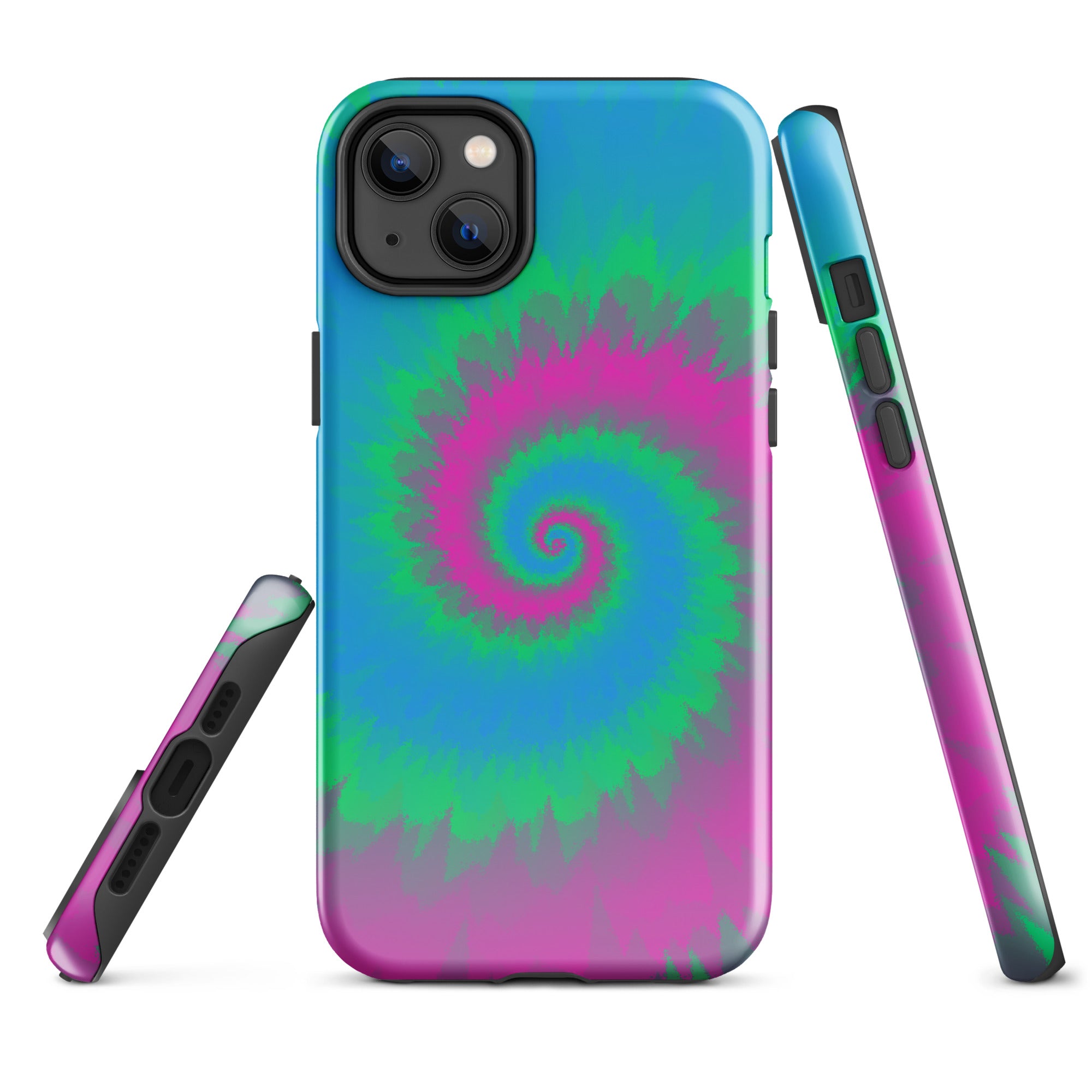 Tough Case for iPhone® Tie Dye Spiral Polysexual