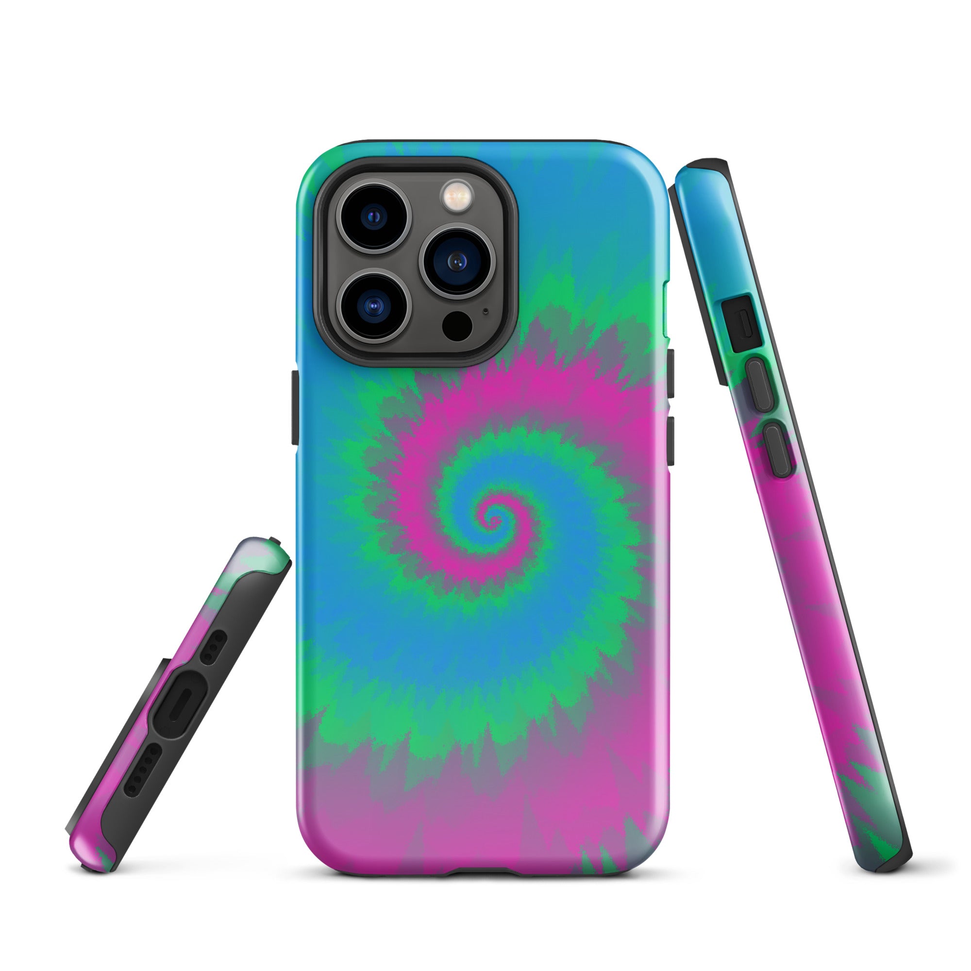 Tough Case for iPhone® Tie Dye Spiral Polysexual