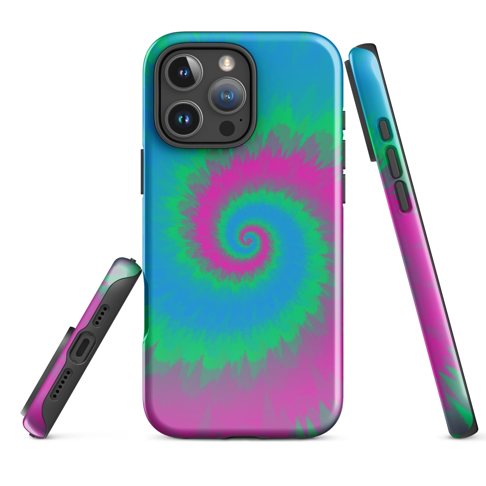 Tough Case for iPhone® Tie Dye Spiral Polysexual