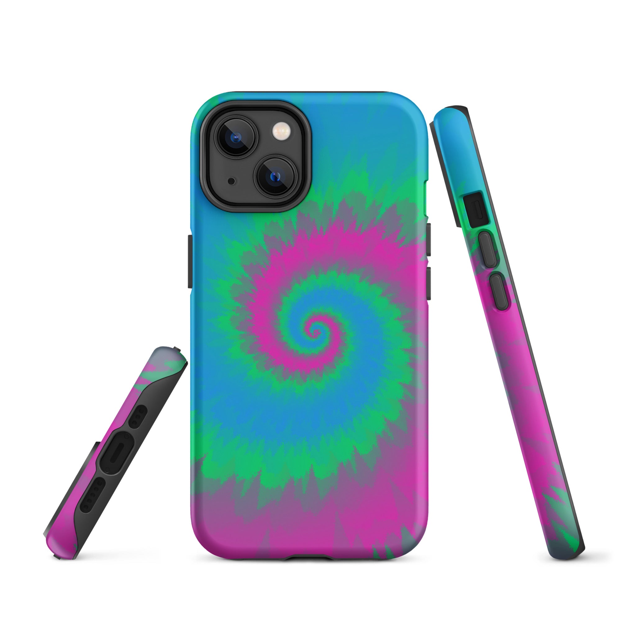 Tough Case for iPhone® Tie Dye Spiral Polysexual