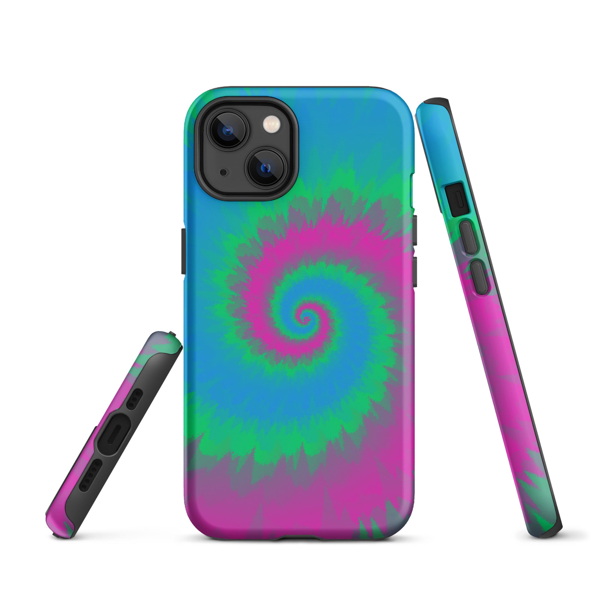 Tough Case for iPhone® Tie Dye Spiral Polysexual