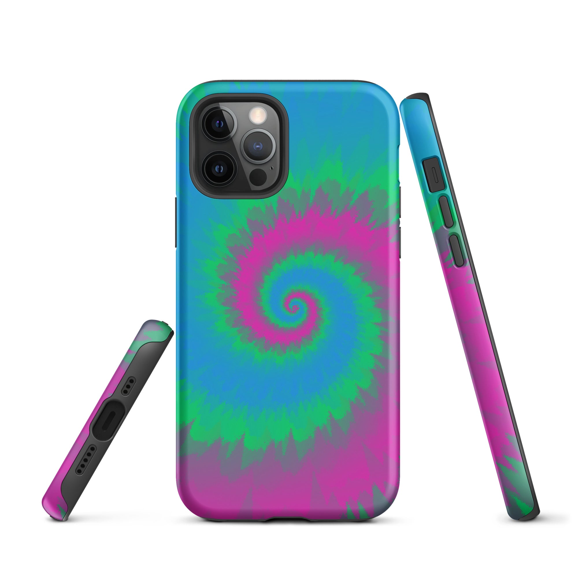 Tough Case for iPhone® Tie Dye Spiral Polysexual