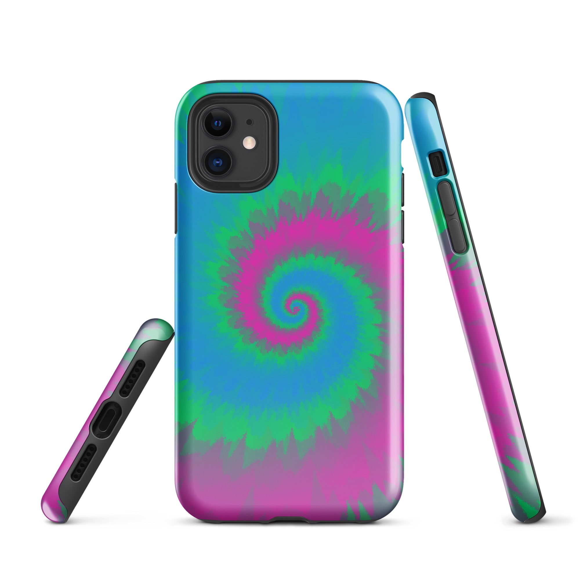 Tough Case for iPhone® Tie Dye Spiral Polysexual
