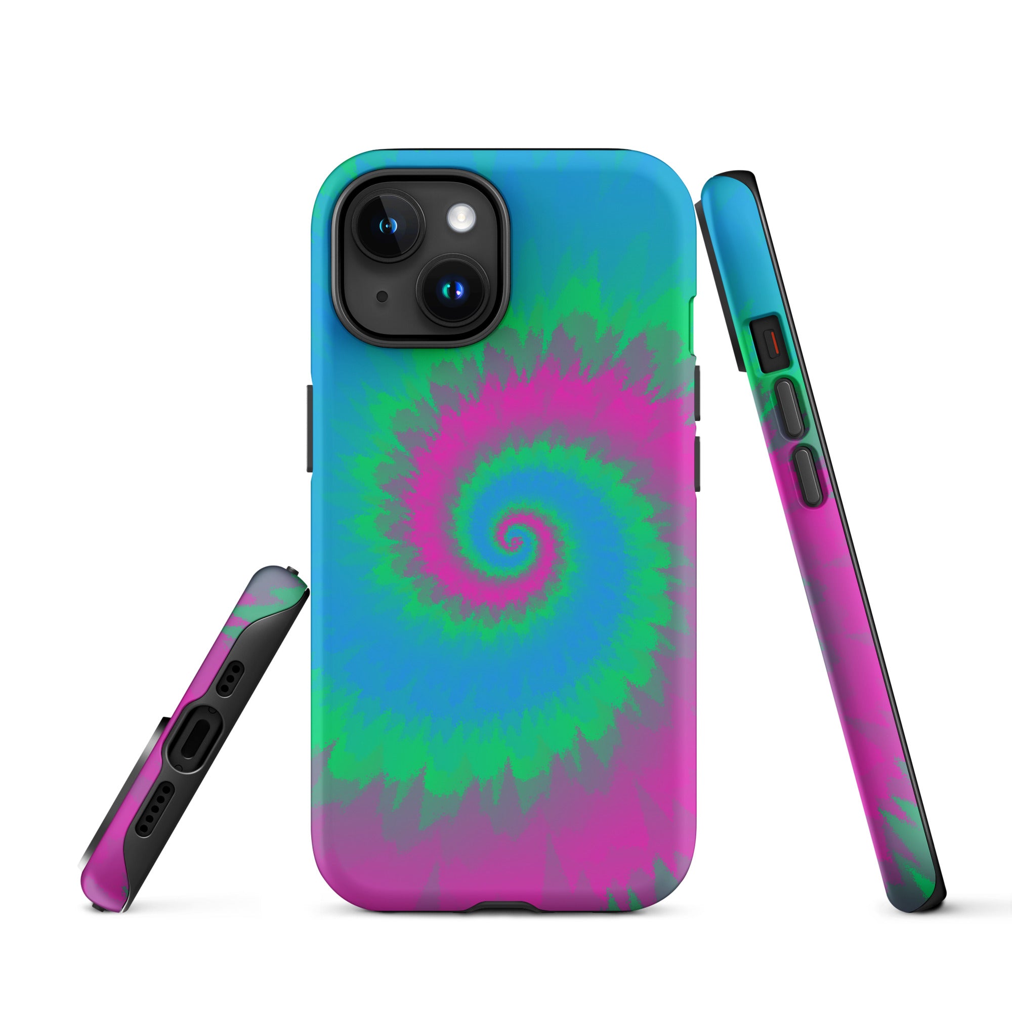 Tough Case for iPhone® Tie Dye Spiral Polysexual
