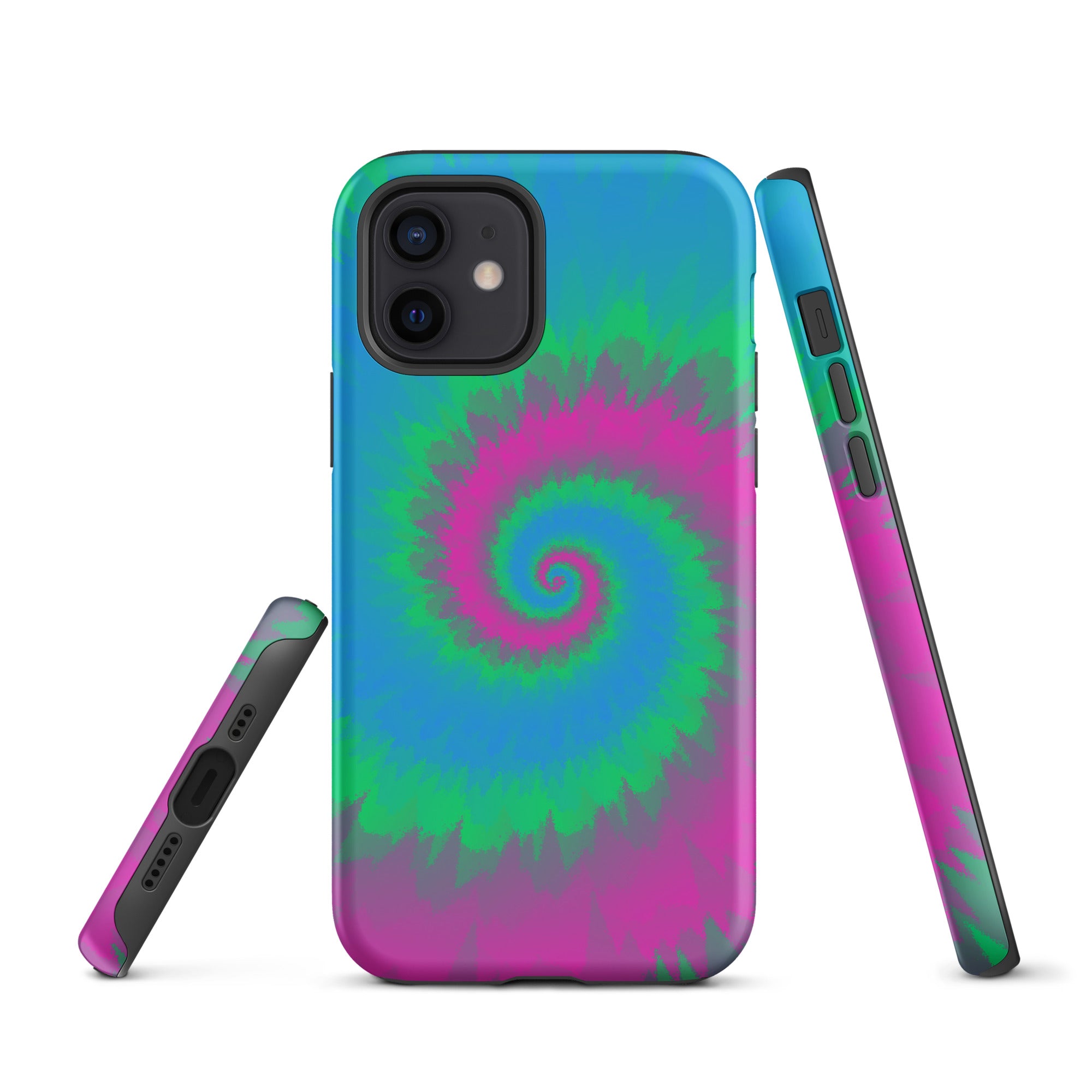 Tough Case for iPhone® Tie Dye Spiral Polysexual