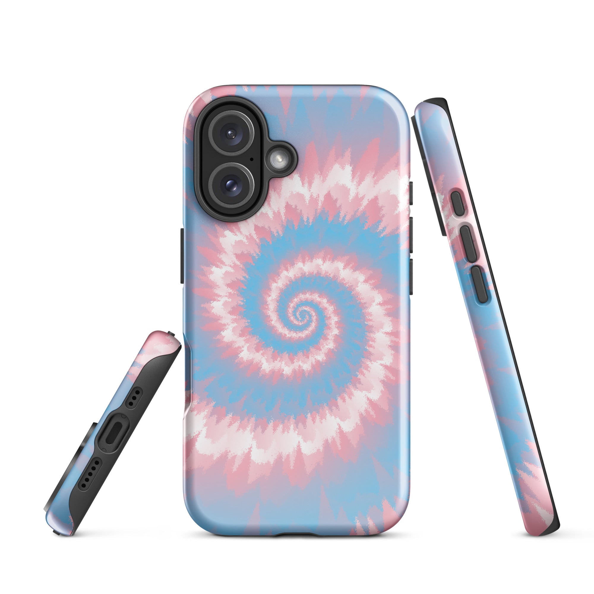 Tough Case for iPhone® Tie Dye Spiral Transgender