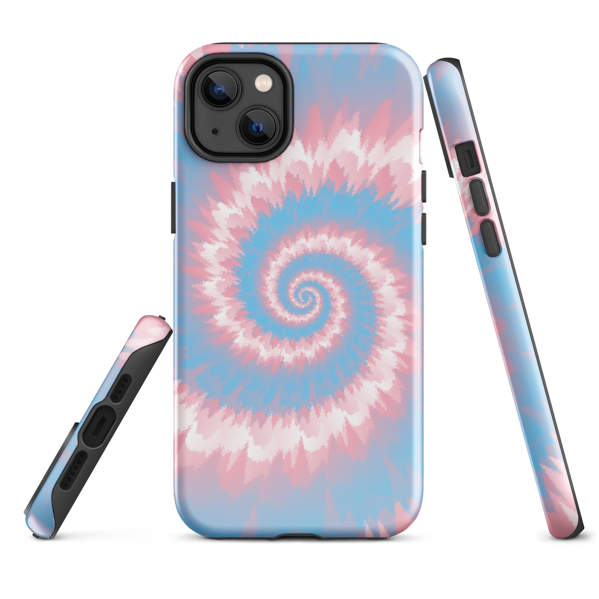 Tough Case for iPhone® Tie Dye Spiral Transgender