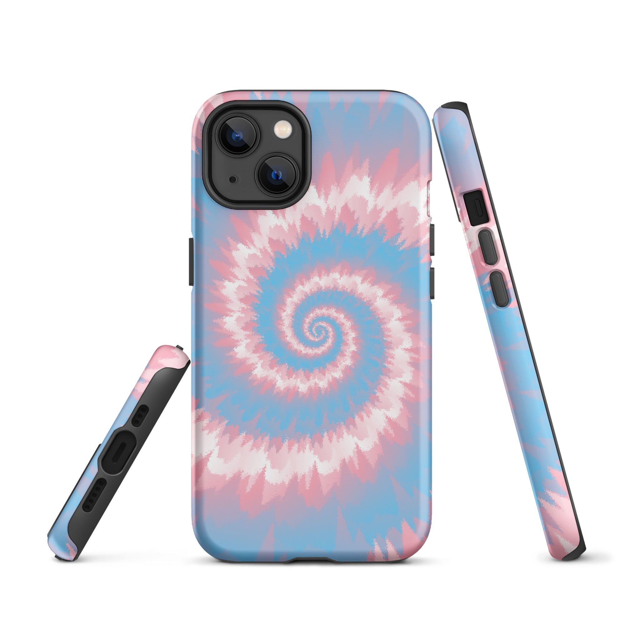 Tough Case for iPhone® Tie Dye Spiral Transgender
