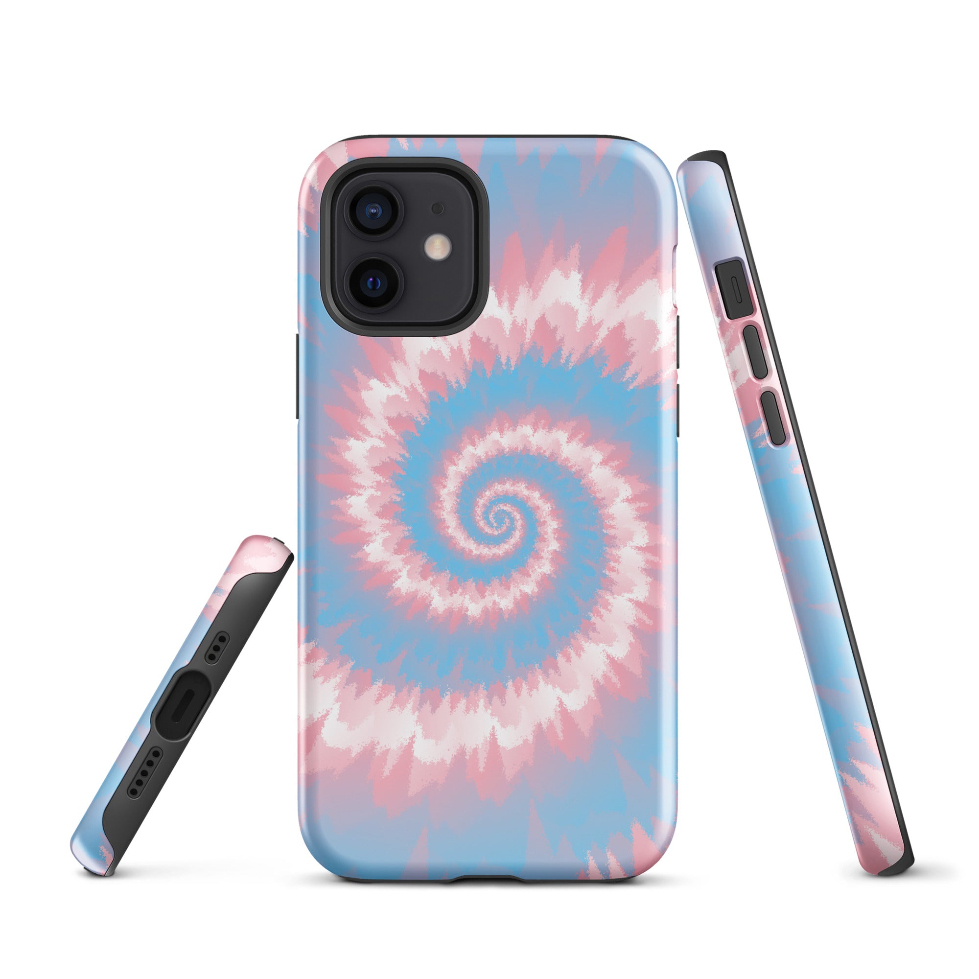 Tough Case for iPhone® Tie Dye Spiral Transgender