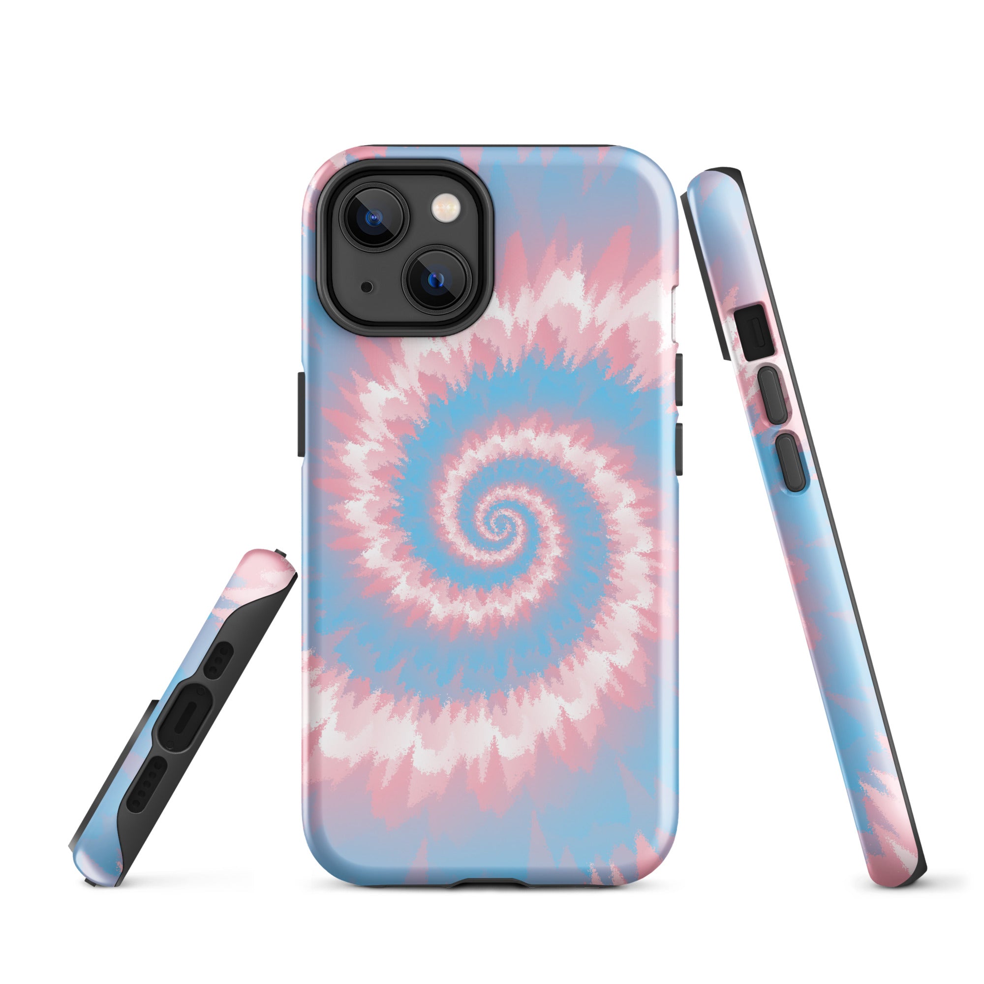Tough Case for iPhone® Tie Dye Spiral Transgender