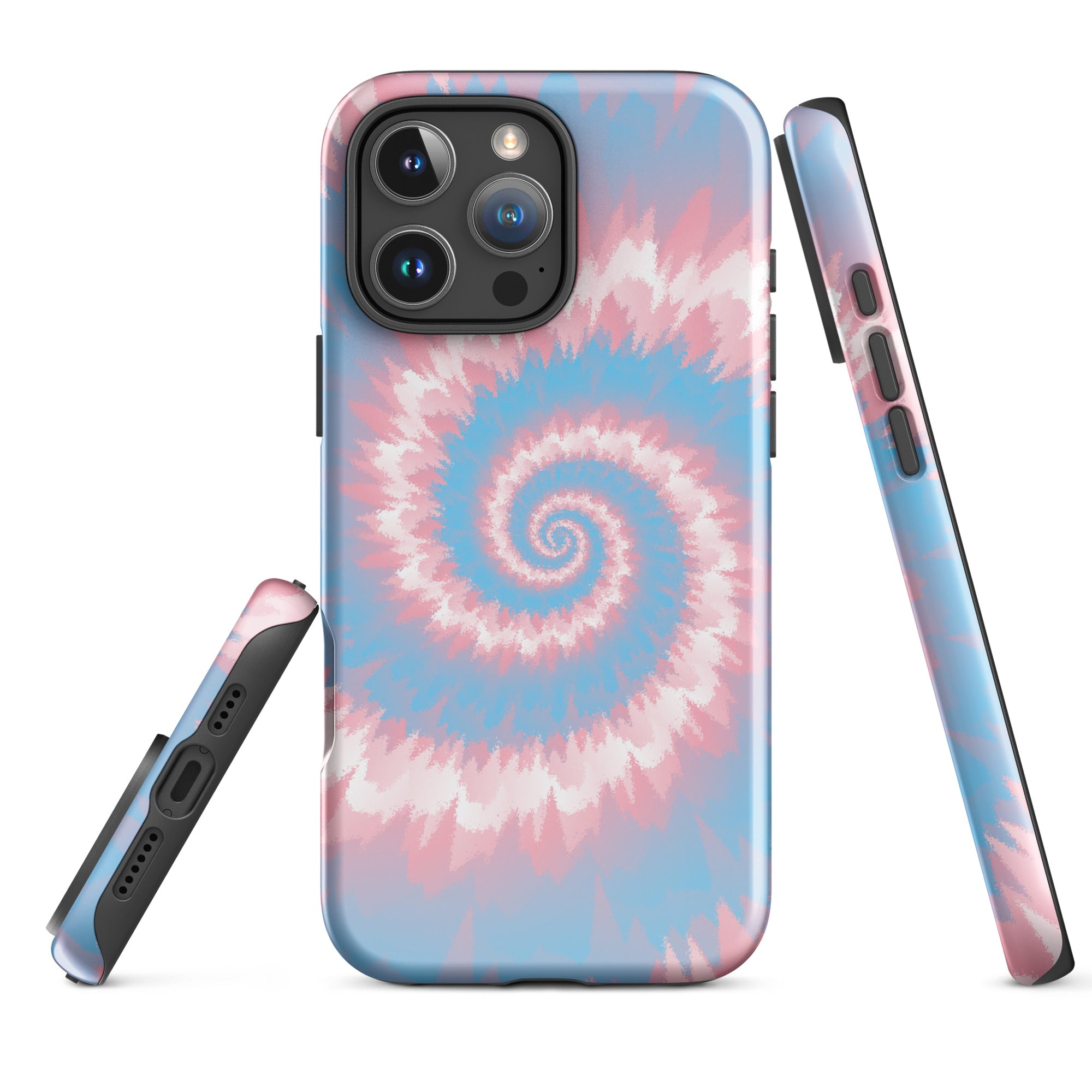 Tough Case for iPhone® Tie Dye Spiral Transgender