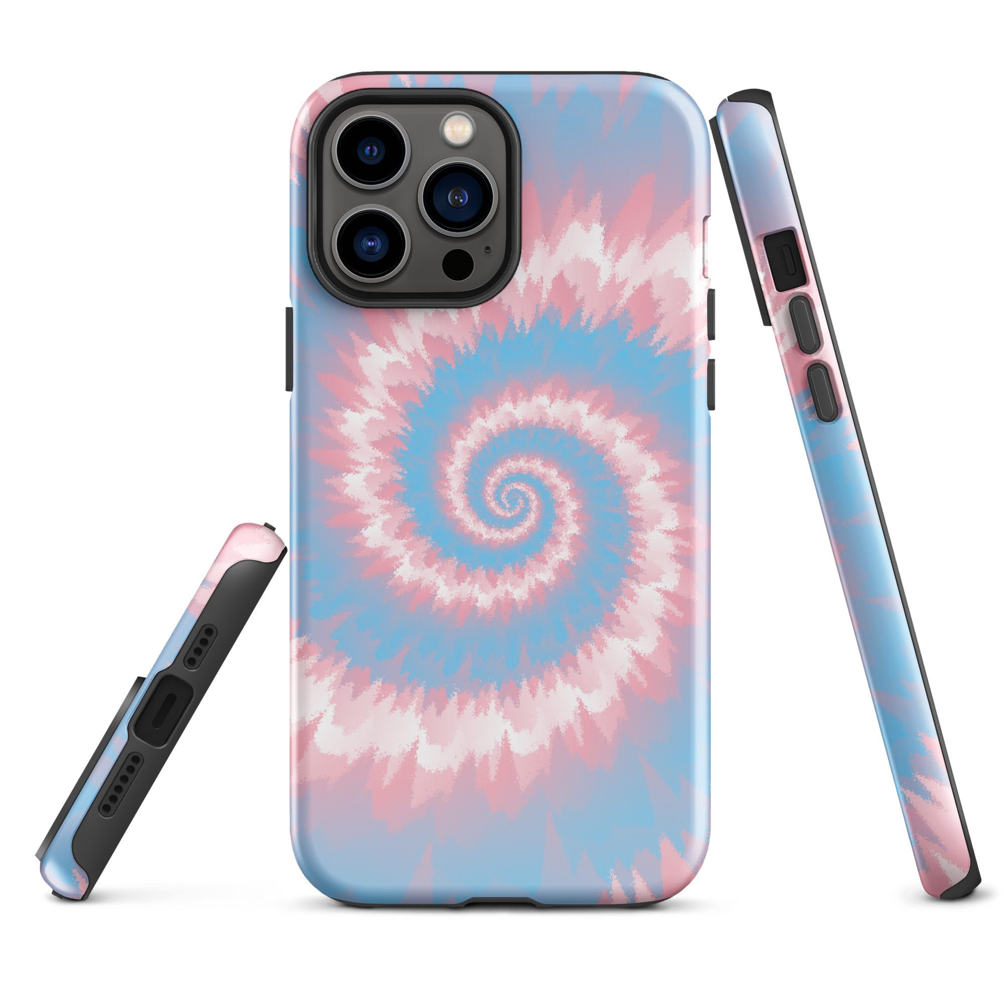 Tough Case for iPhone® Tie Dye Spiral Transgender
