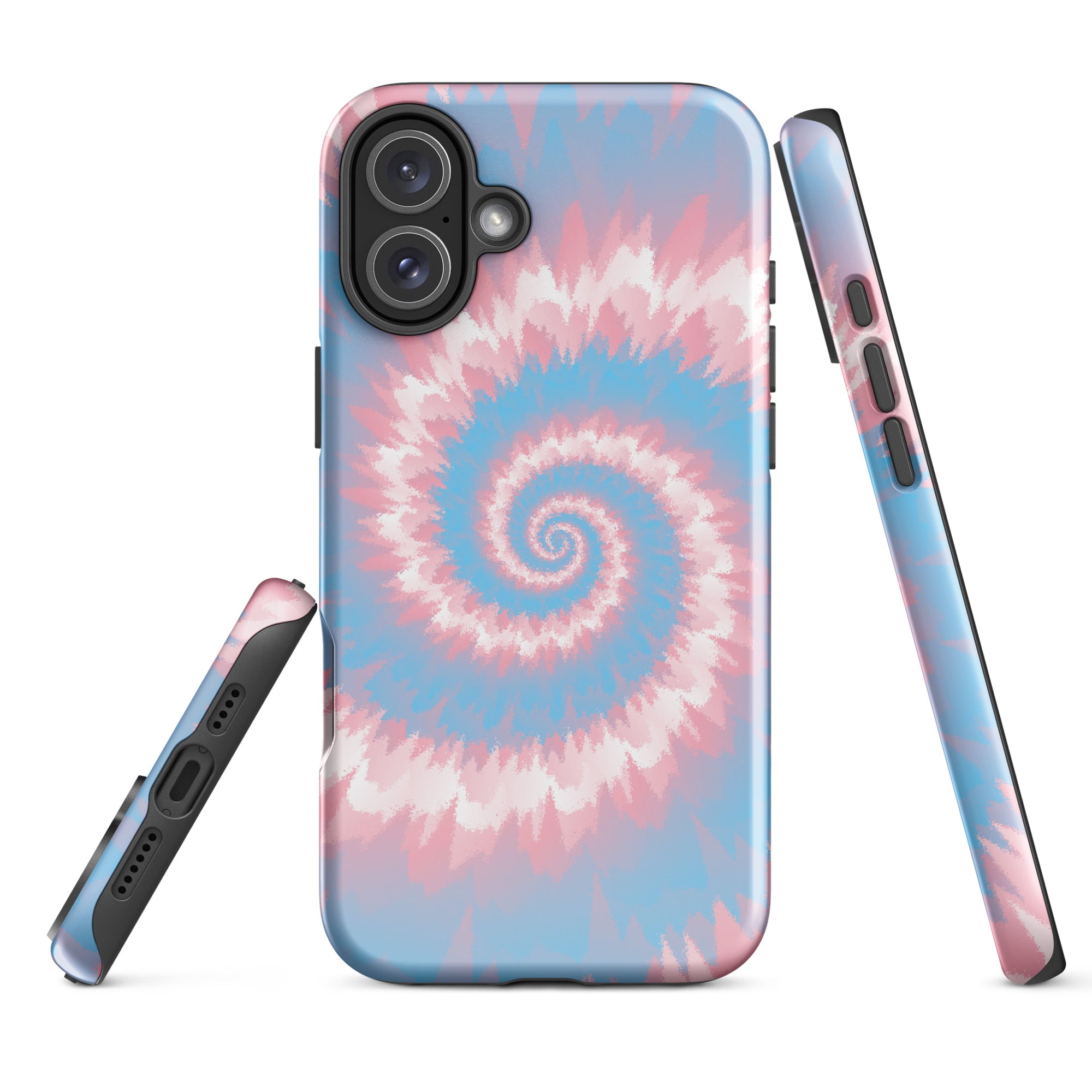 Tough Case for iPhone® Tie Dye Spiral Transgender