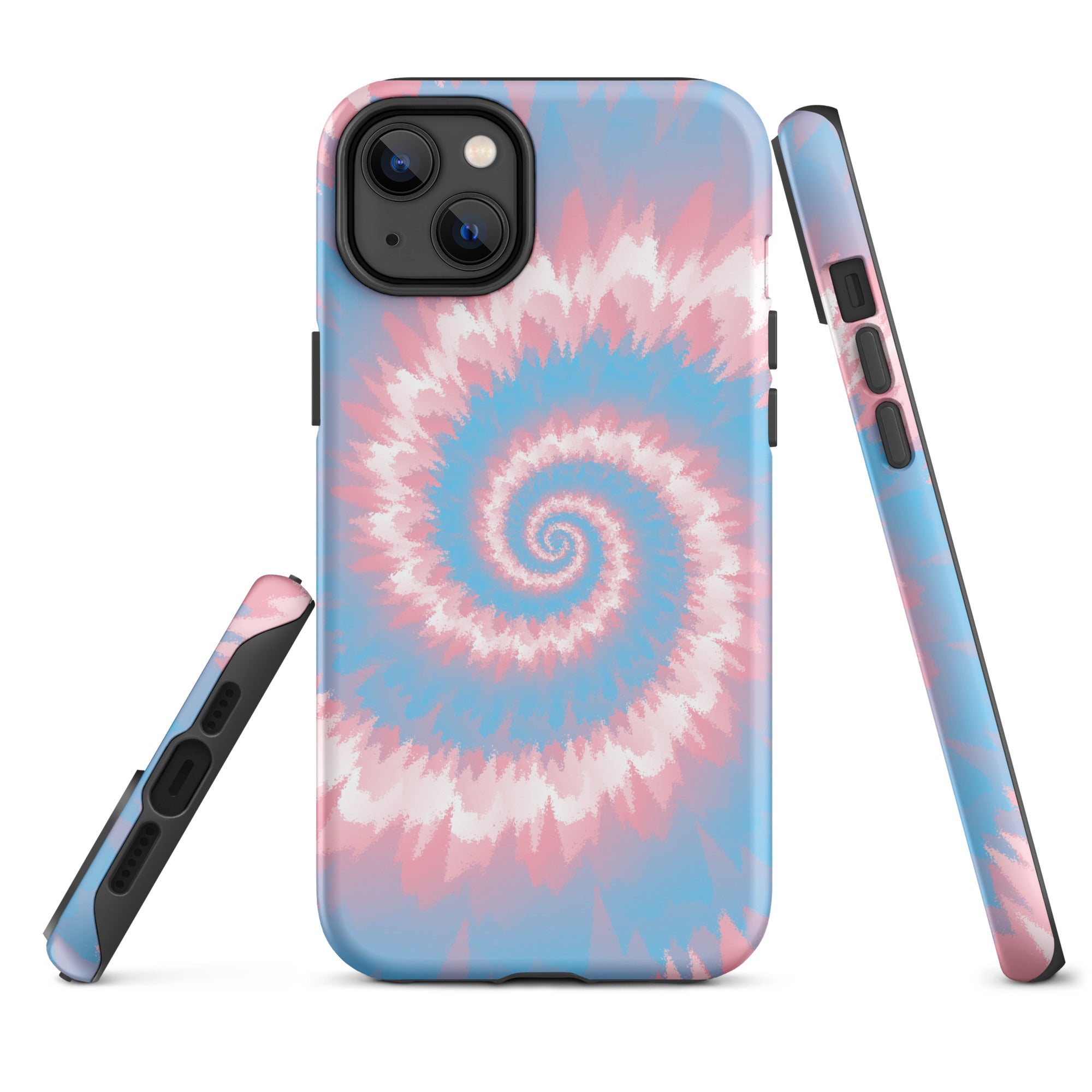 Tough Case for iPhone® Tie Dye Spiral Transgender