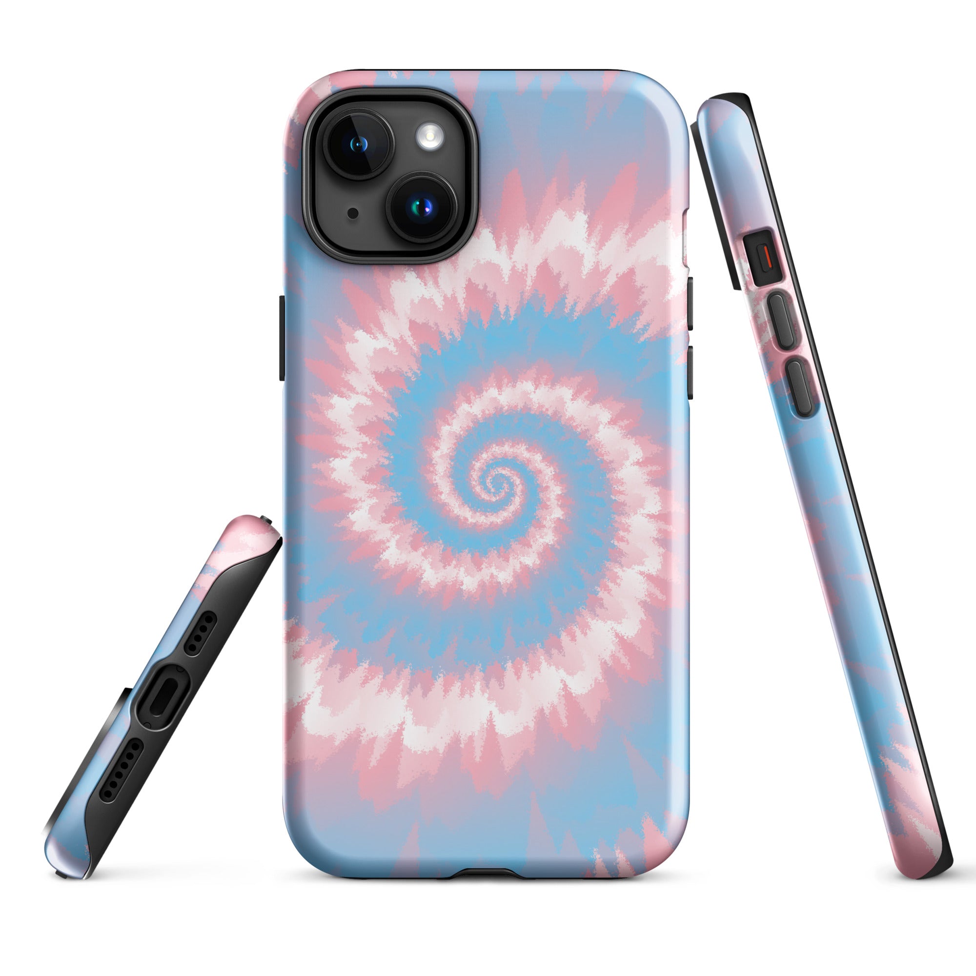 Tough Case for iPhone® Tie Dye Spiral Transgender