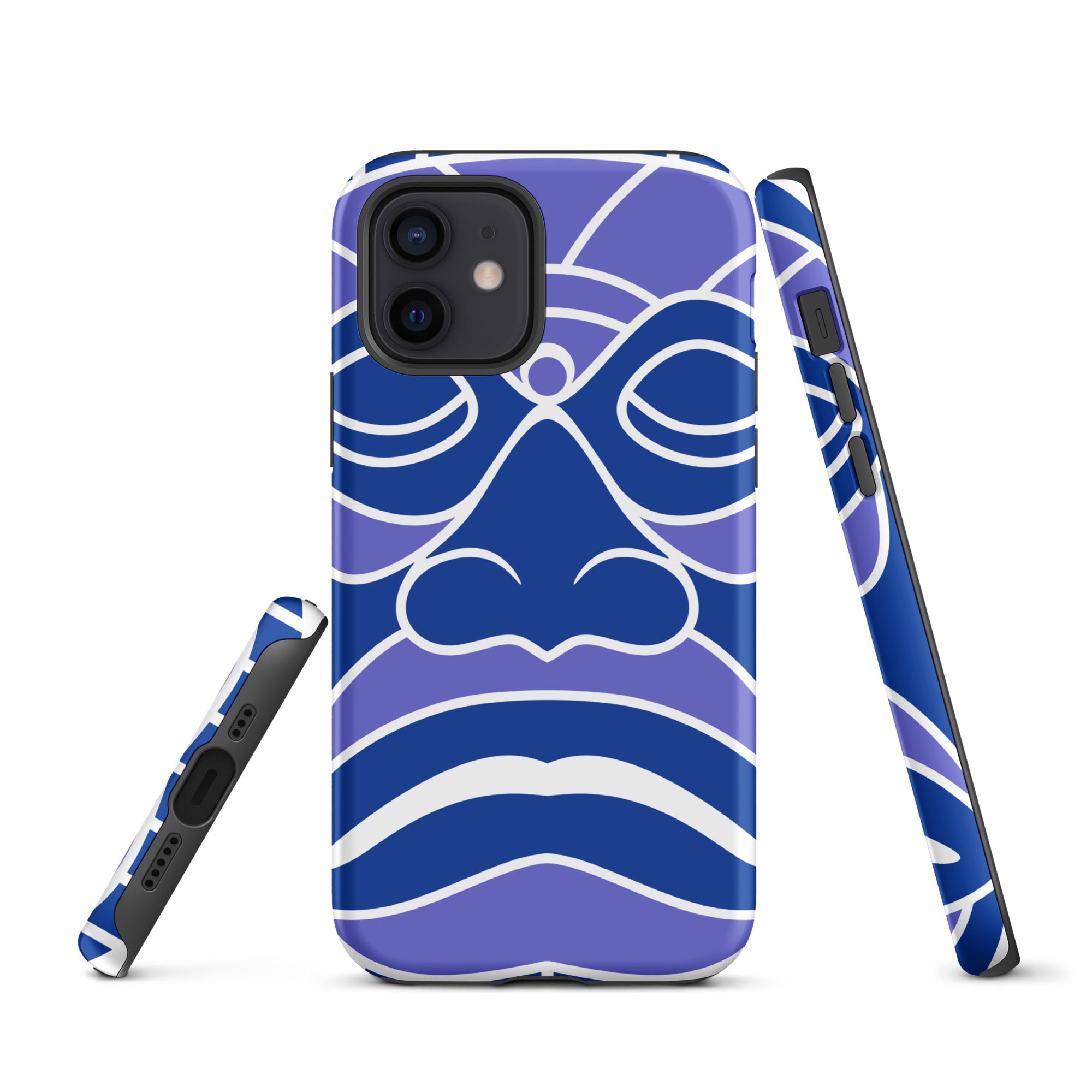 Tough Case for iPhone® Totem Mask Blue