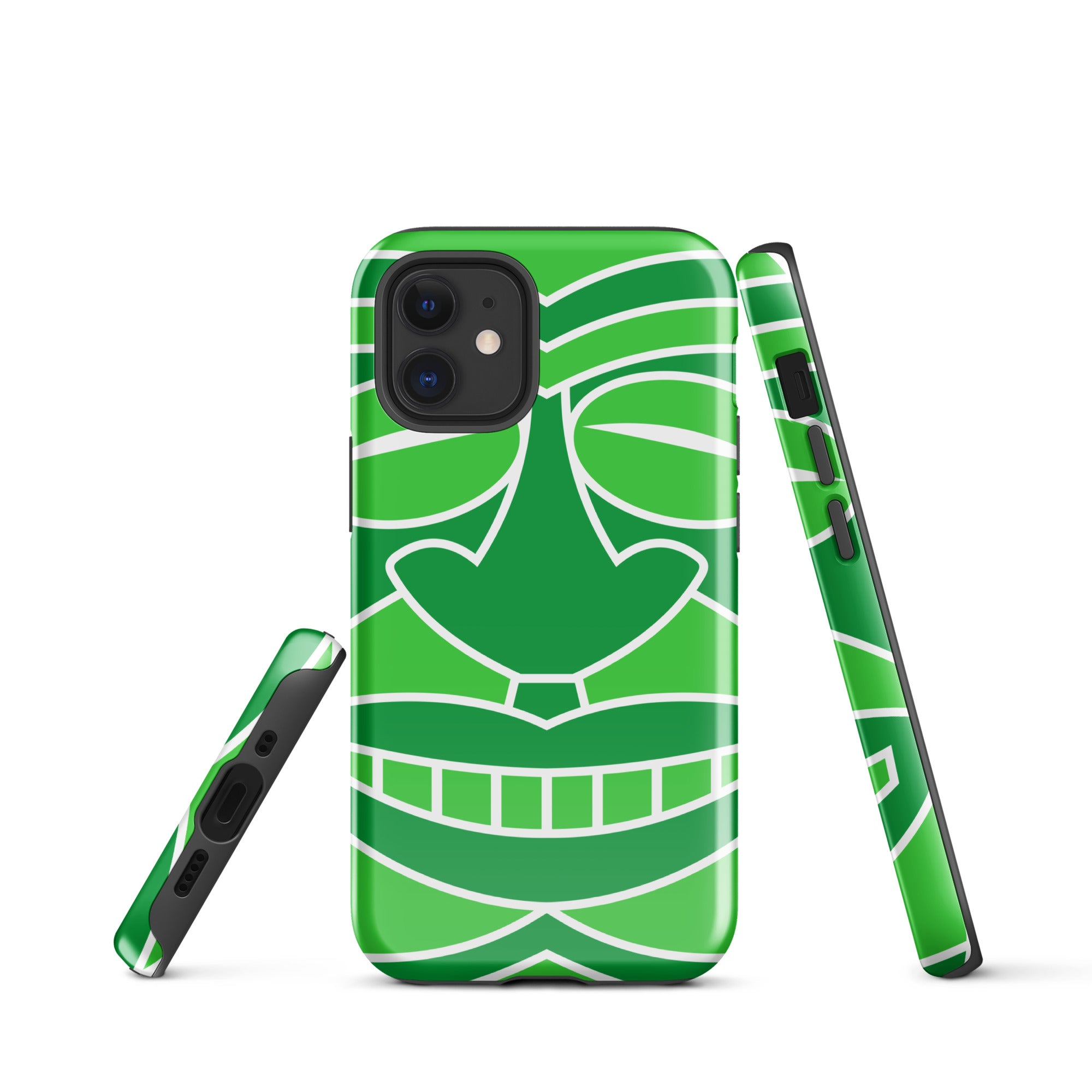 Tough Case for iPhone® Totem Mask Green