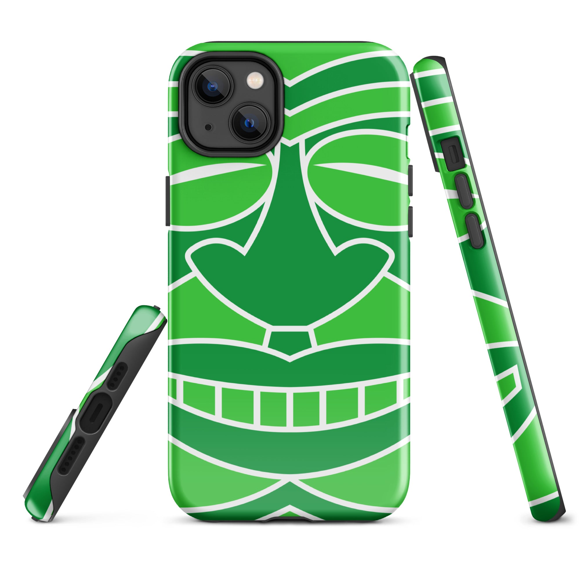 Tough Case for iPhone® Totem Mask Green