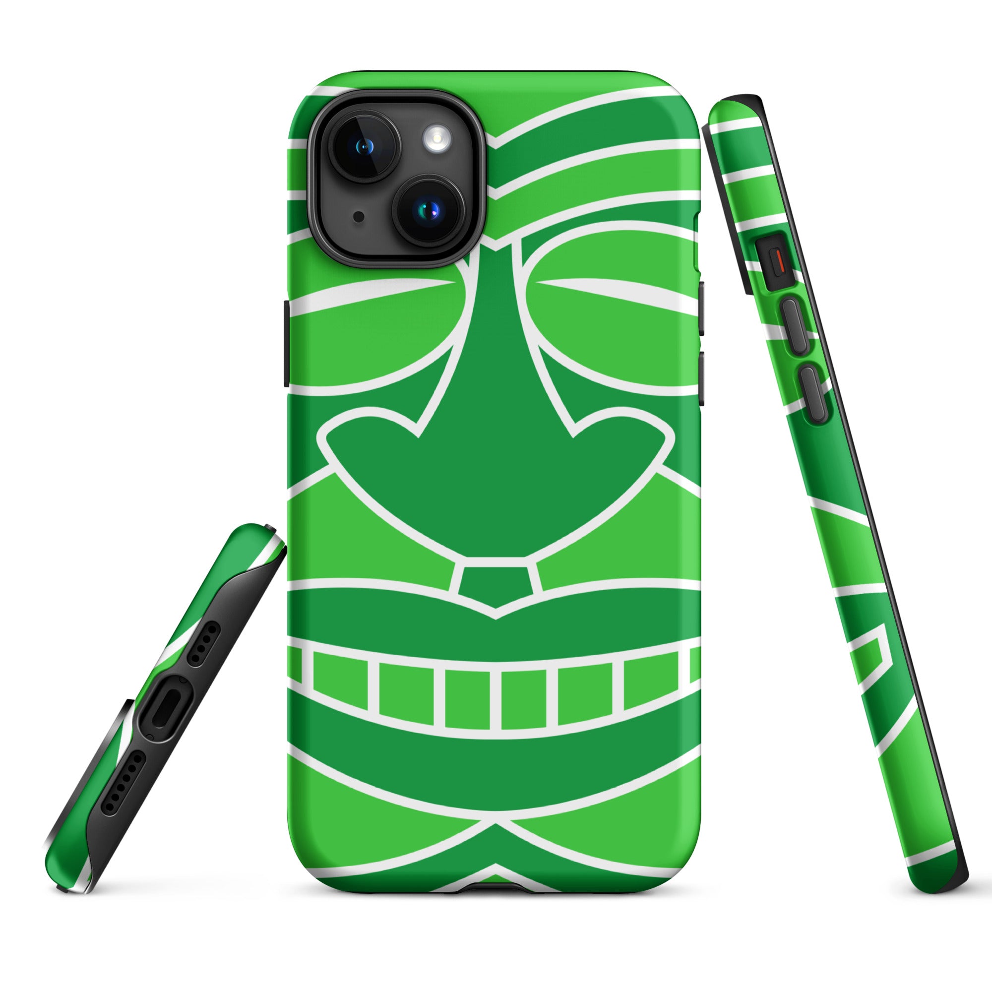 Tough Case for iPhone® Totem Mask Green