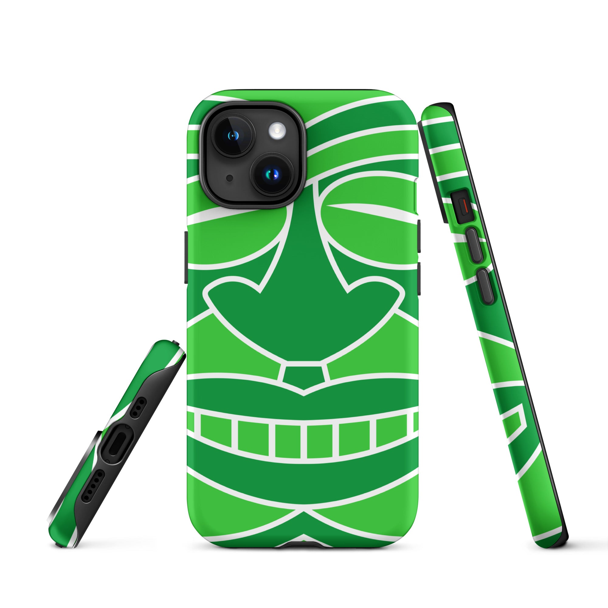 Tough Case for iPhone® Totem Mask Green