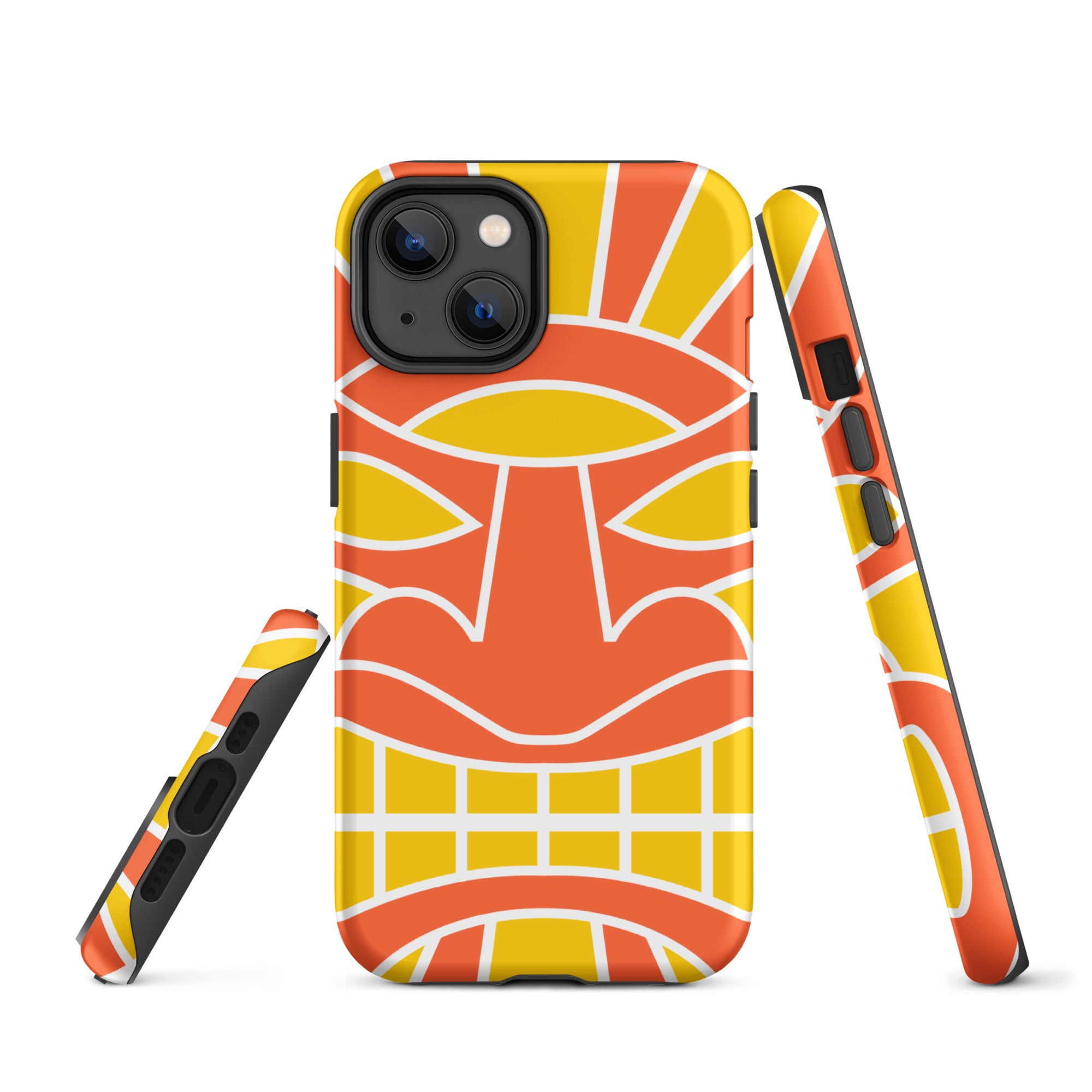 Tough Case for iPhone® Totem Mask Orange