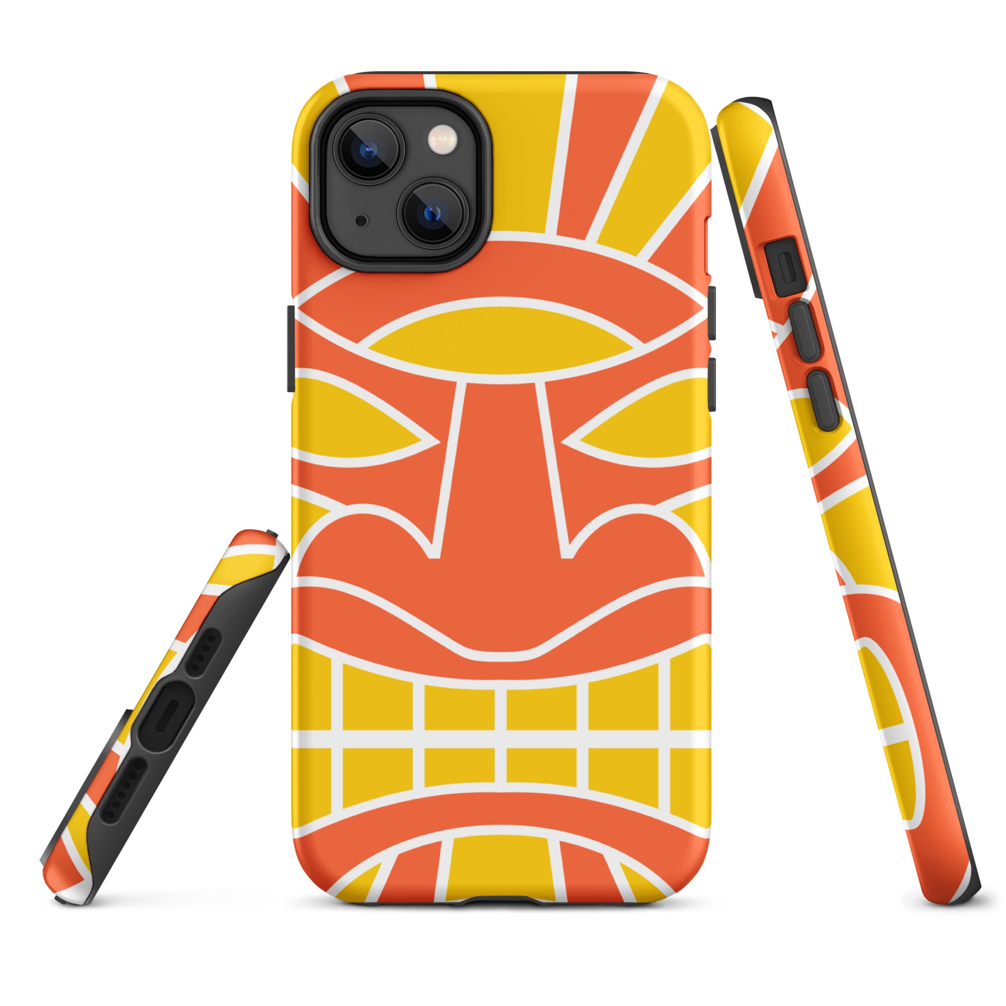 Tough Case for iPhone® Totem Mask Orange