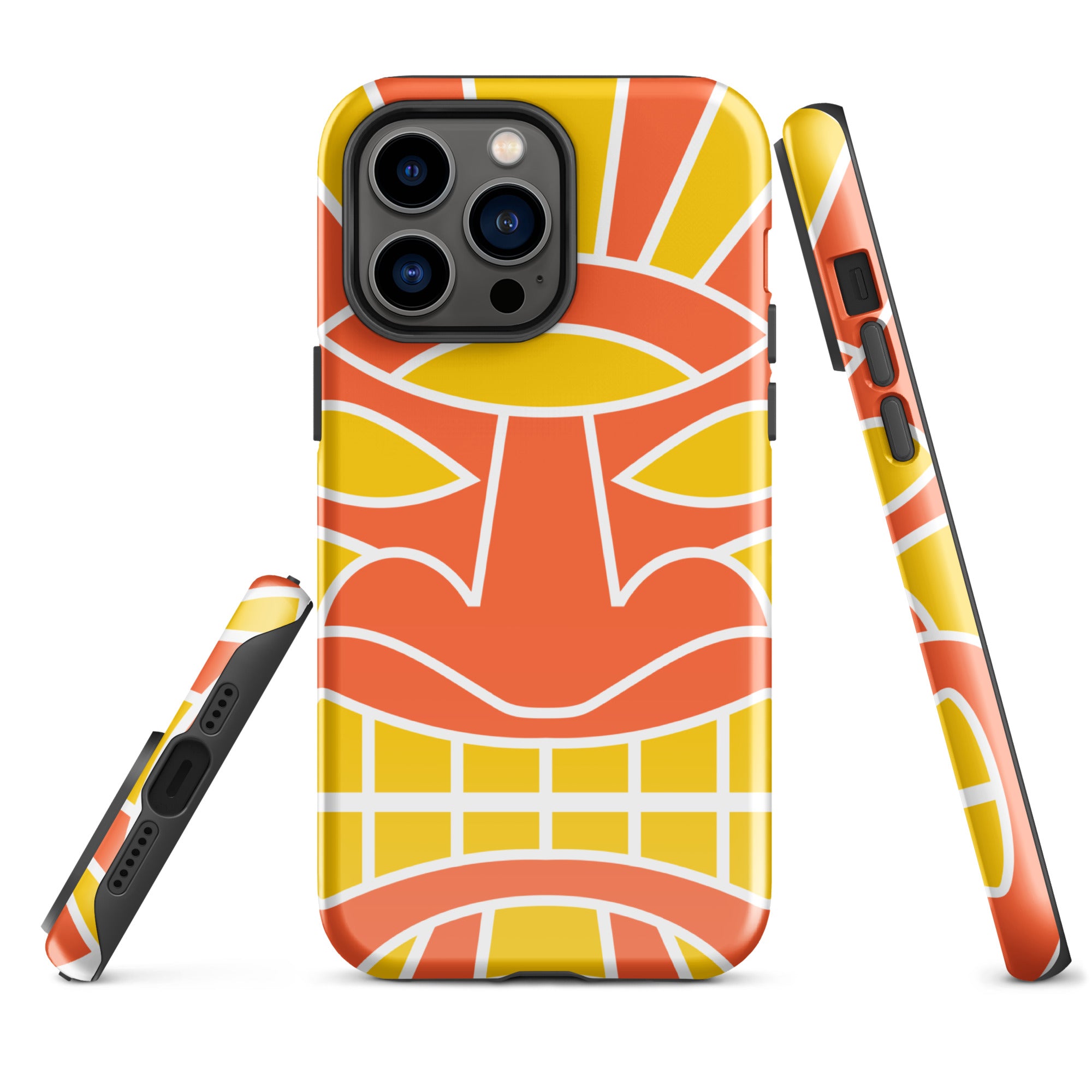 Tough Case for iPhone® Totem Mask Orange