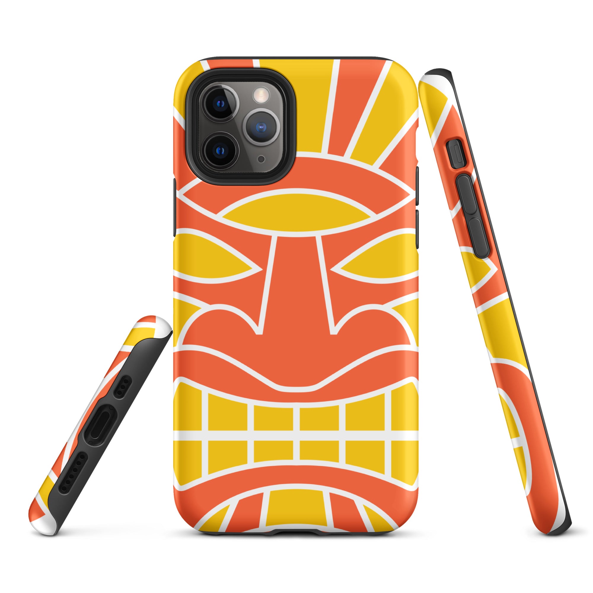 Tough Case for iPhone® Totem Mask Orange