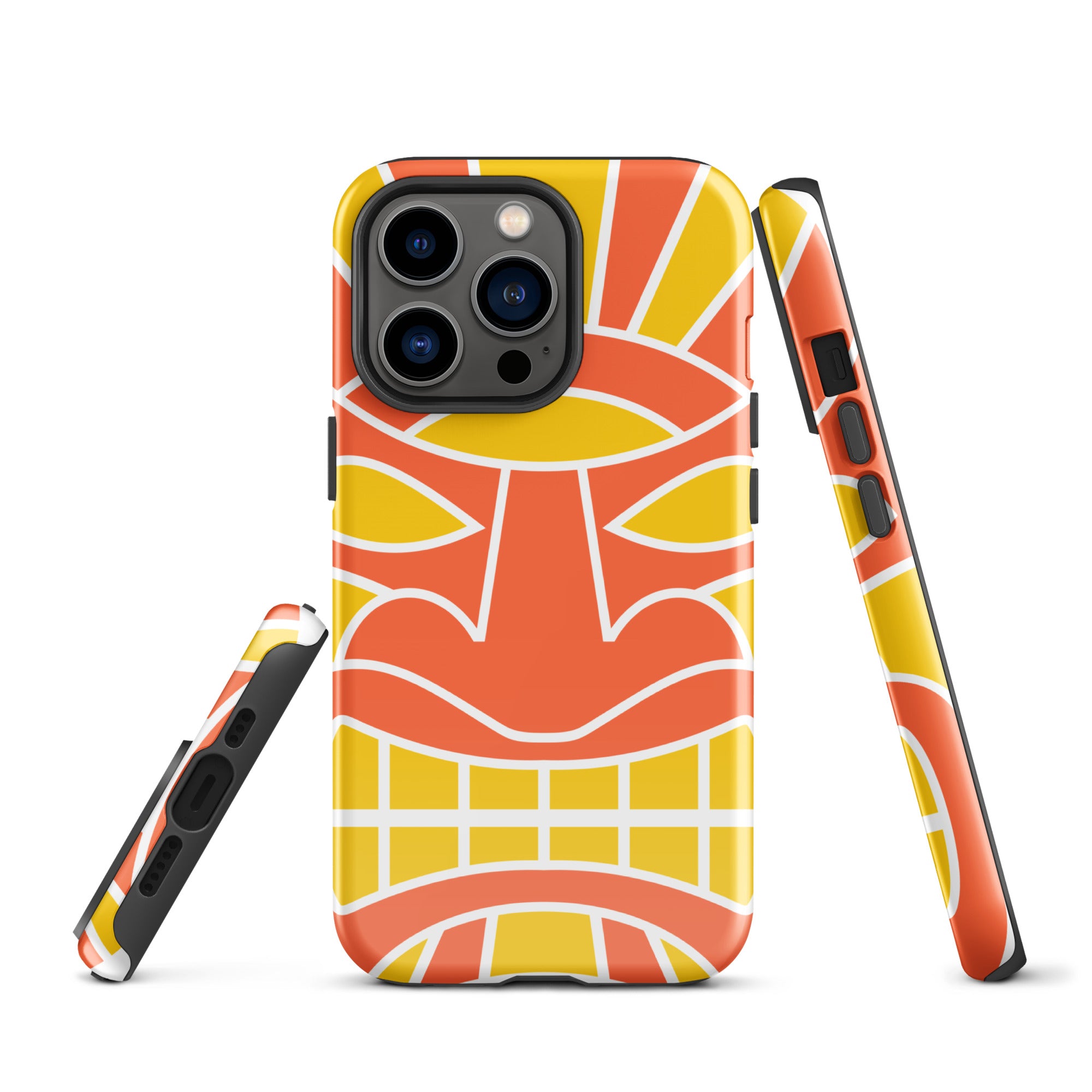 Tough Case for iPhone® Totem Mask Orange