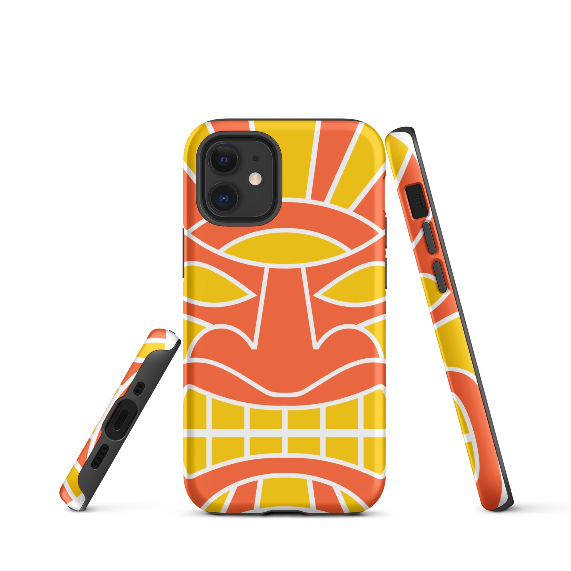 Tough Case for iPhone® Totem Mask Orange