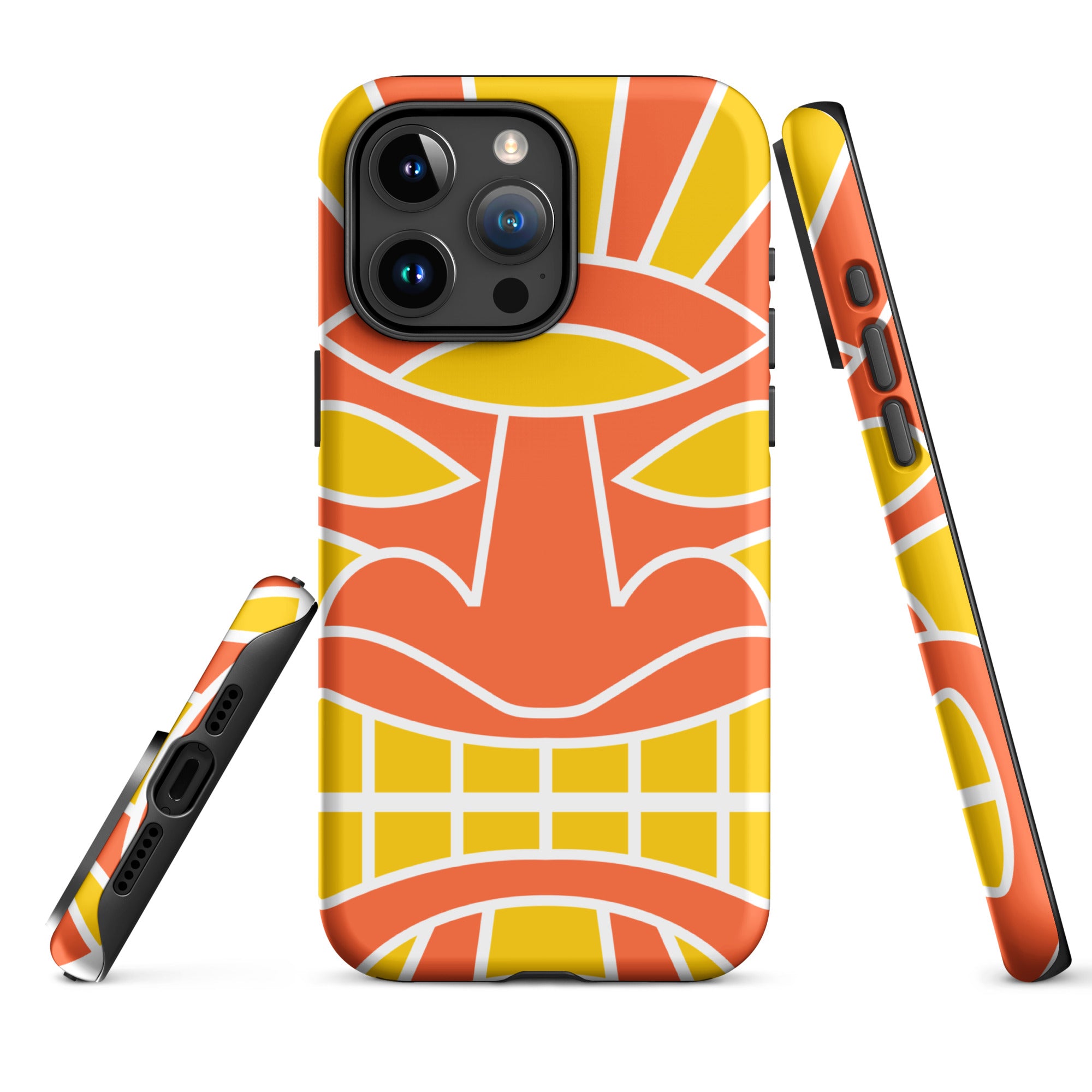 Tough Case for iPhone® Totem Mask Orange