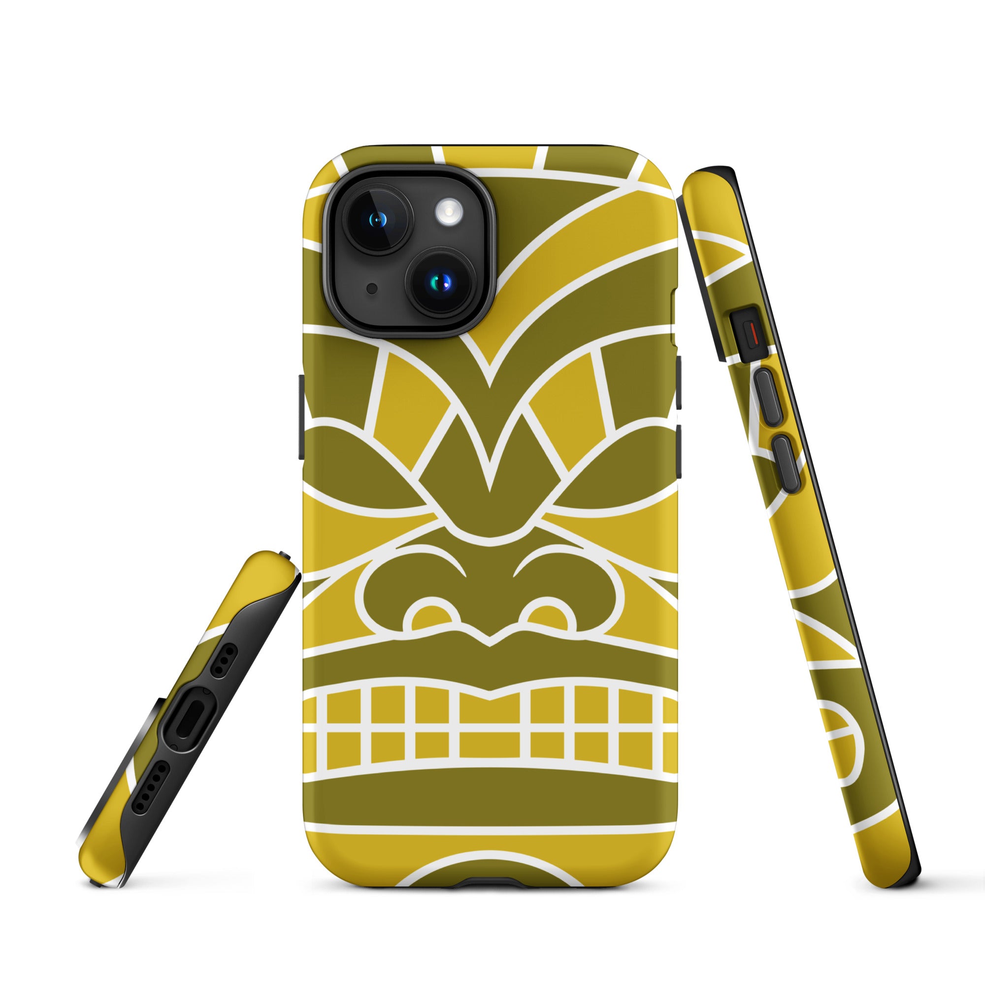 Tough Case for iPhone® Totem Mask Yellow