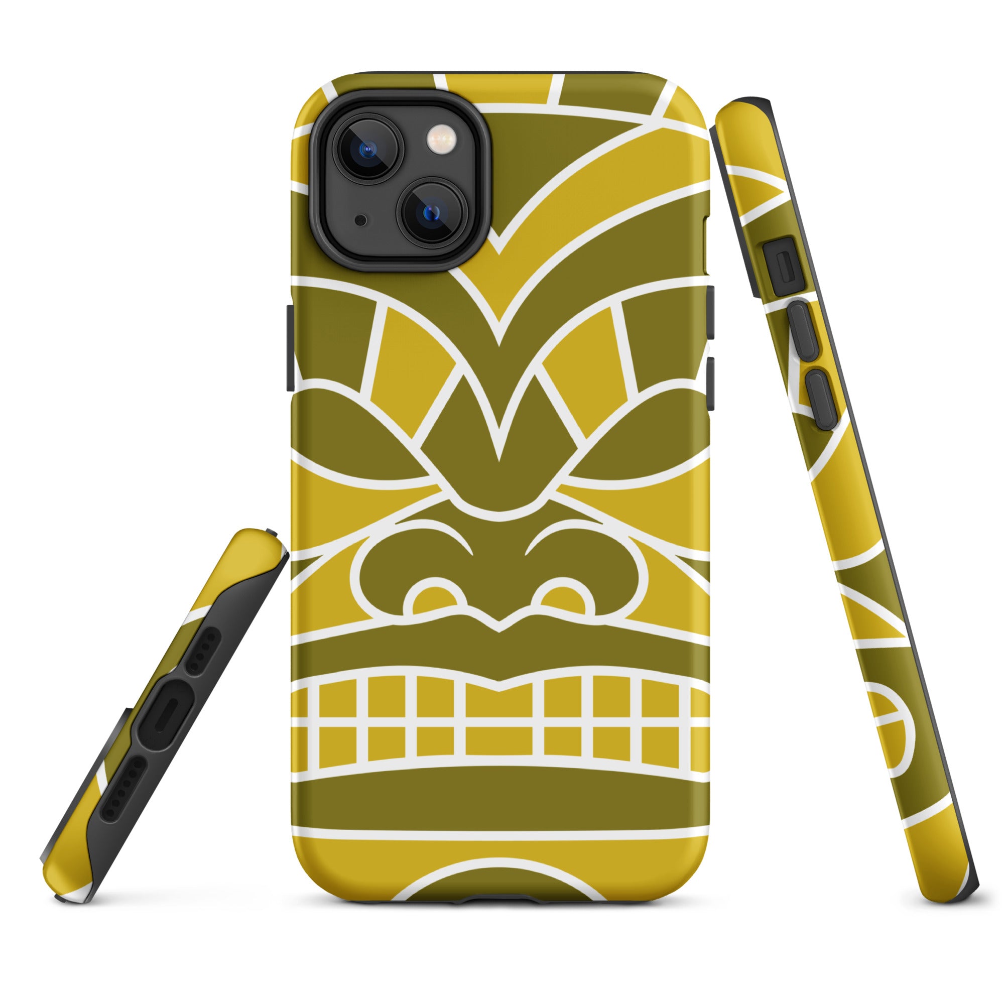 Tough Case for iPhone® Totem Mask Yellow
